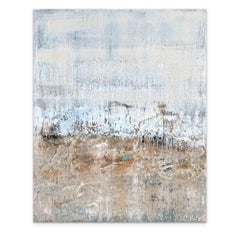 La Puerta (Gran cuadro abstracto con textura sobre lienzo tensado)