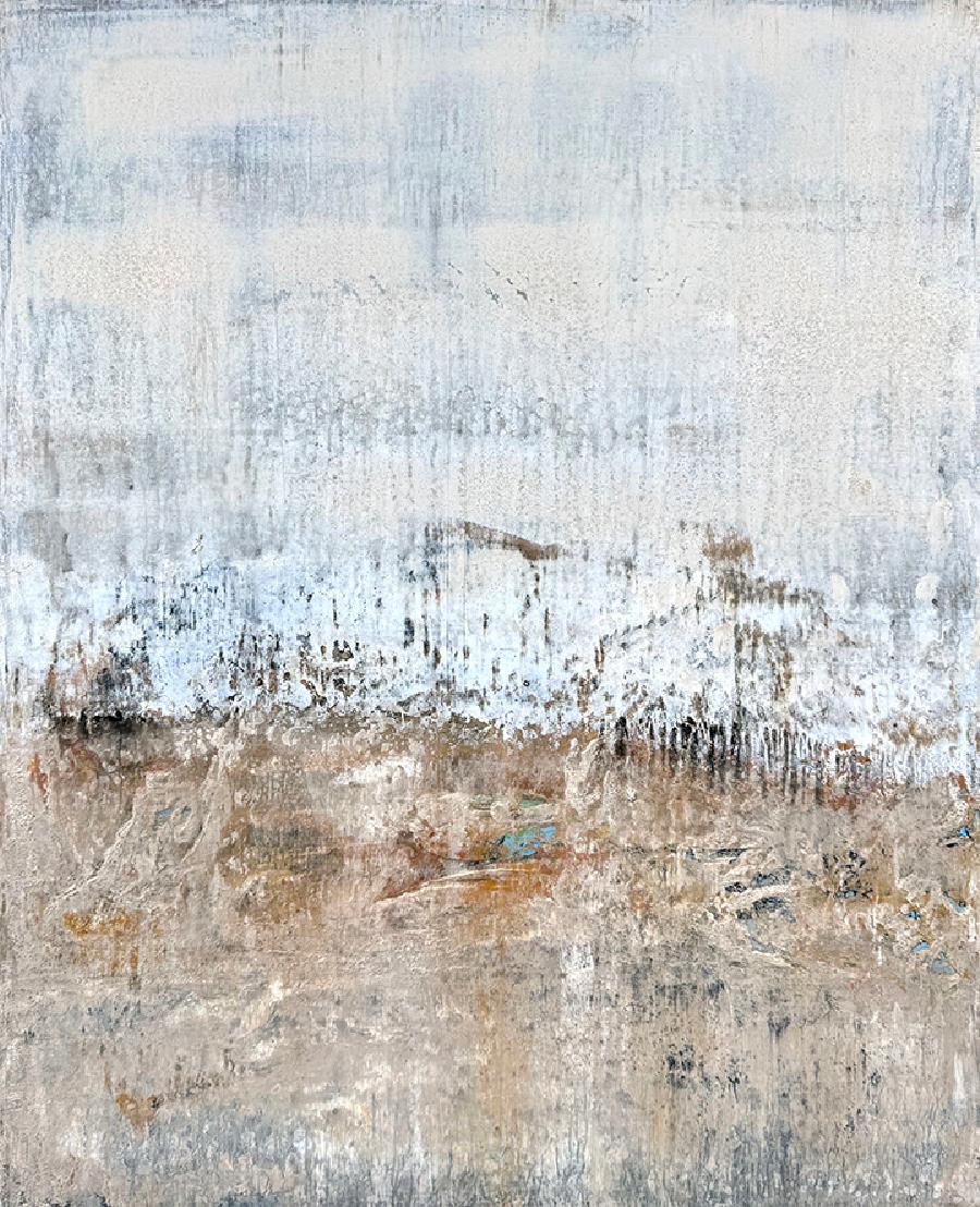 The Gateway (Large Textured Abstract Painting on Stretched Canvas) - Mixed Media Art by Brad Robertson