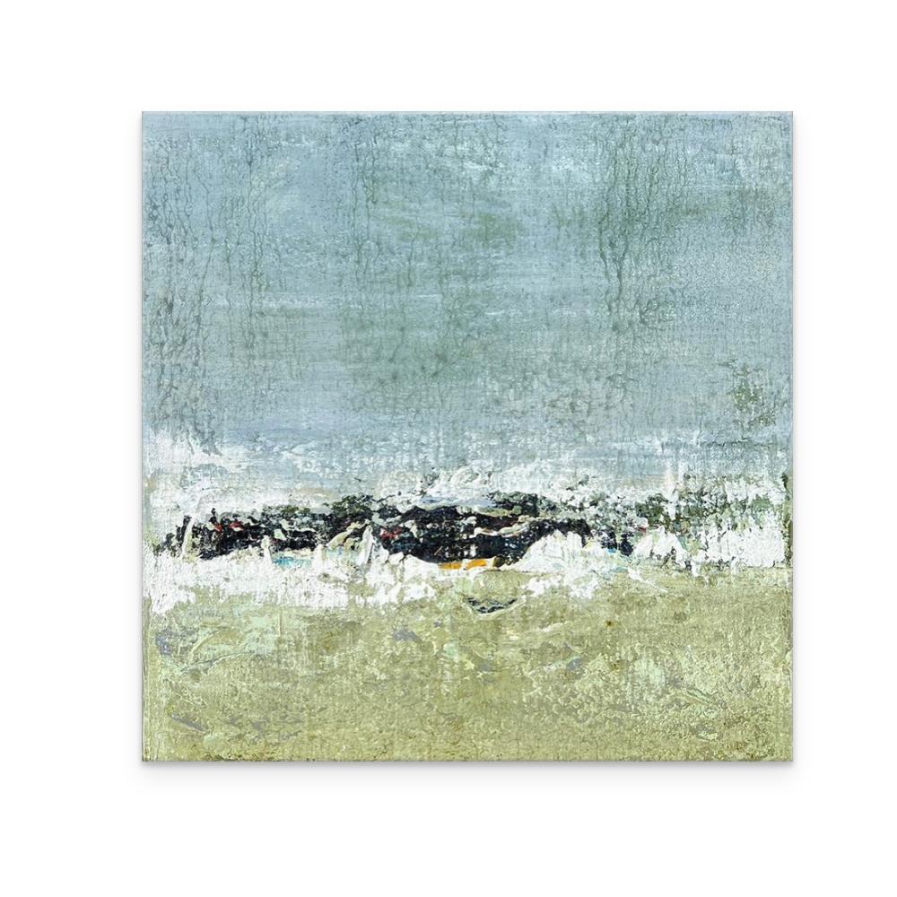 Medium Sized Square Artwork on Canvas. 

BIO
Born and raised in the coastal town of Mobile, Alabama, Brad Robertson's earliest inspiration was the landscape—the indigenous pines and oak trees, and the waters of Mobile Bay. The coastal landscape is