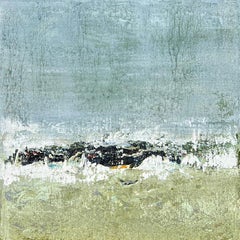 The Traveler (Textured Abstract Square Painting on Stretched Canvas)