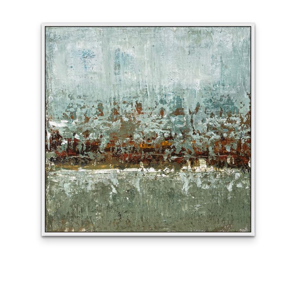 Untitled, no 13 ( Textured Abstract Landscape on Stretched Canvas) For Sale 1