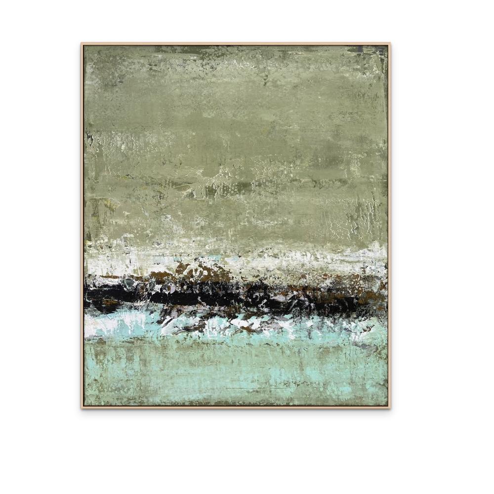 Senza titolo, n. 7 - Greene & Greene - Pittura contemporanea di paesaggio astratto a trama larga - Painting di Brad Robertson
