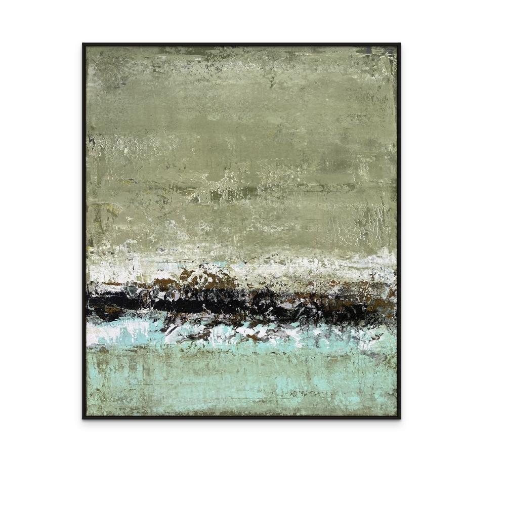 Senza titolo, n. 7 - Greene & Greene - Pittura contemporanea di paesaggio astratto a trama larga - Painting Astratto di Brad Robertson