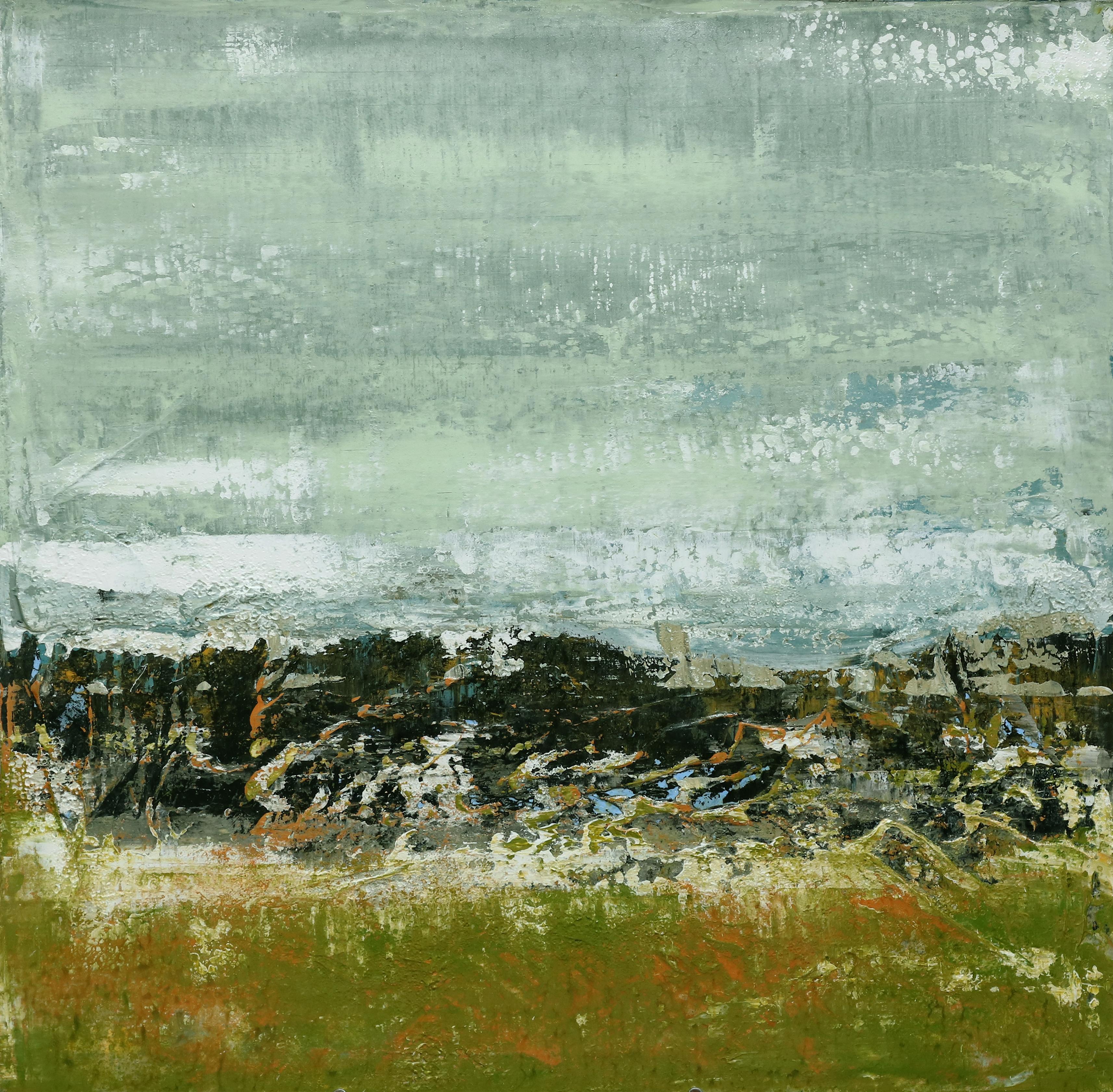 Brad Robertson Abstract Painting - Good Green Earth