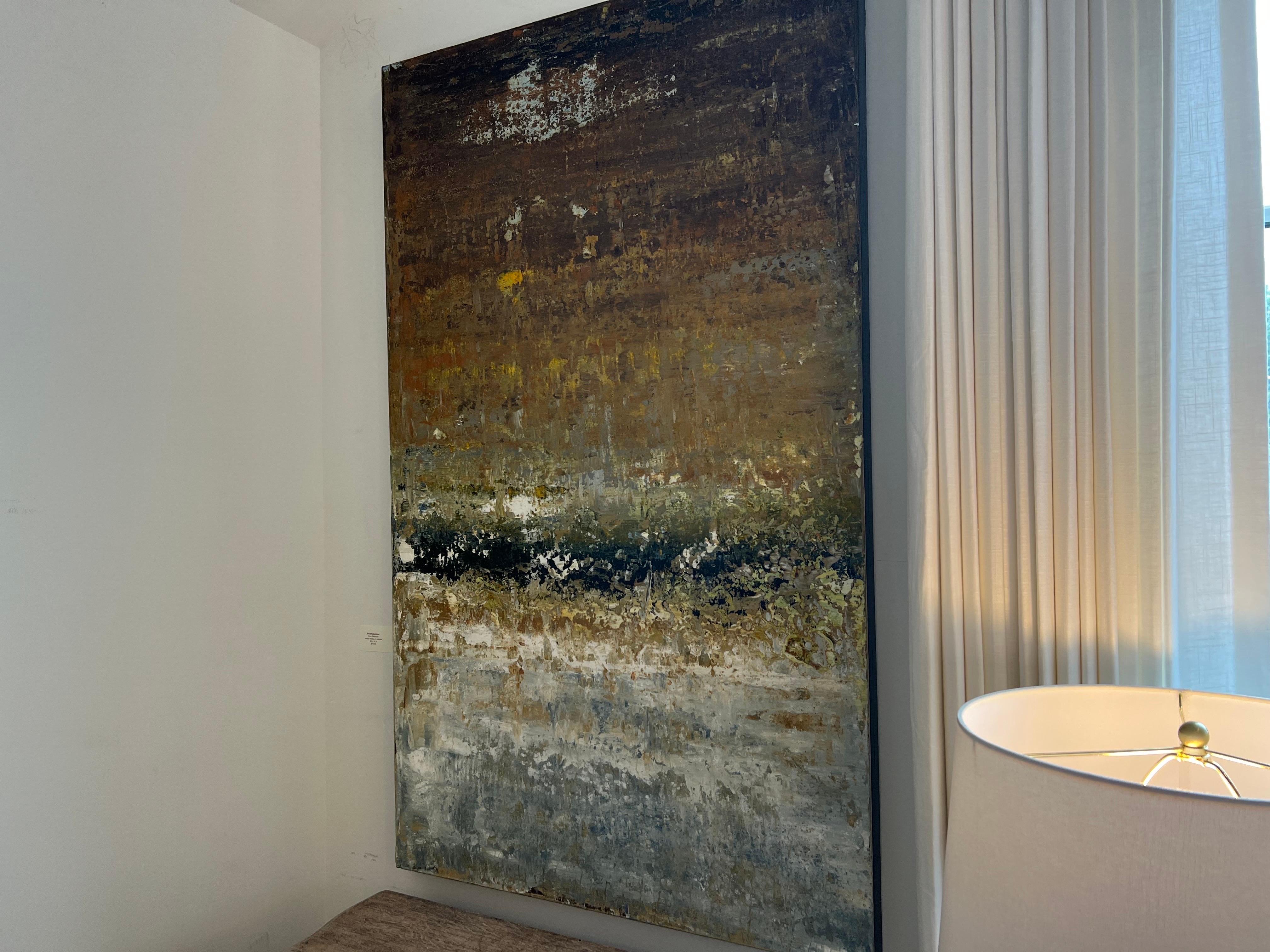 Four Seasons by Brad Robertson, Vertical Abstract Painting on Canvas 6