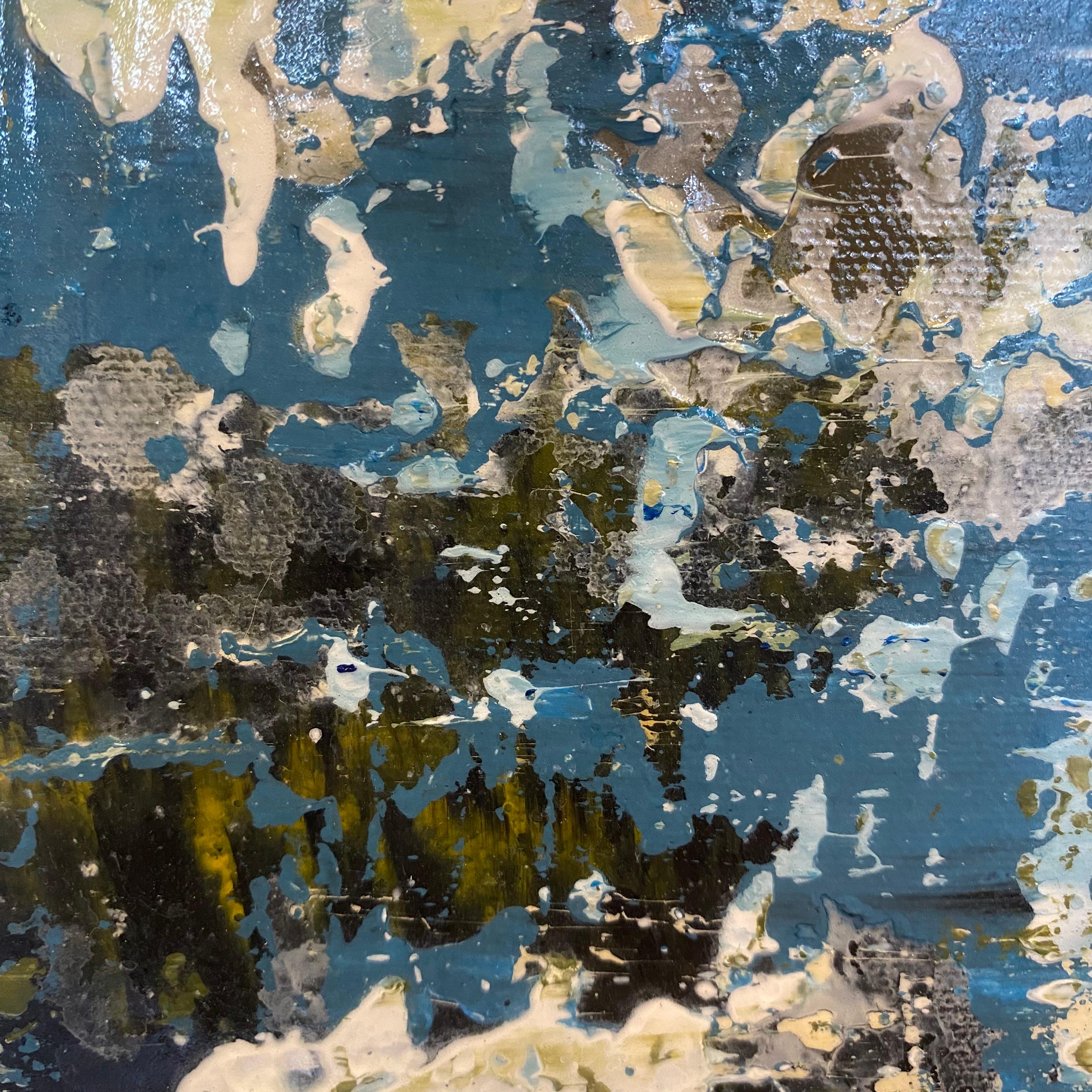 Indigo Blues - Abstract Painting by Brad Robertson