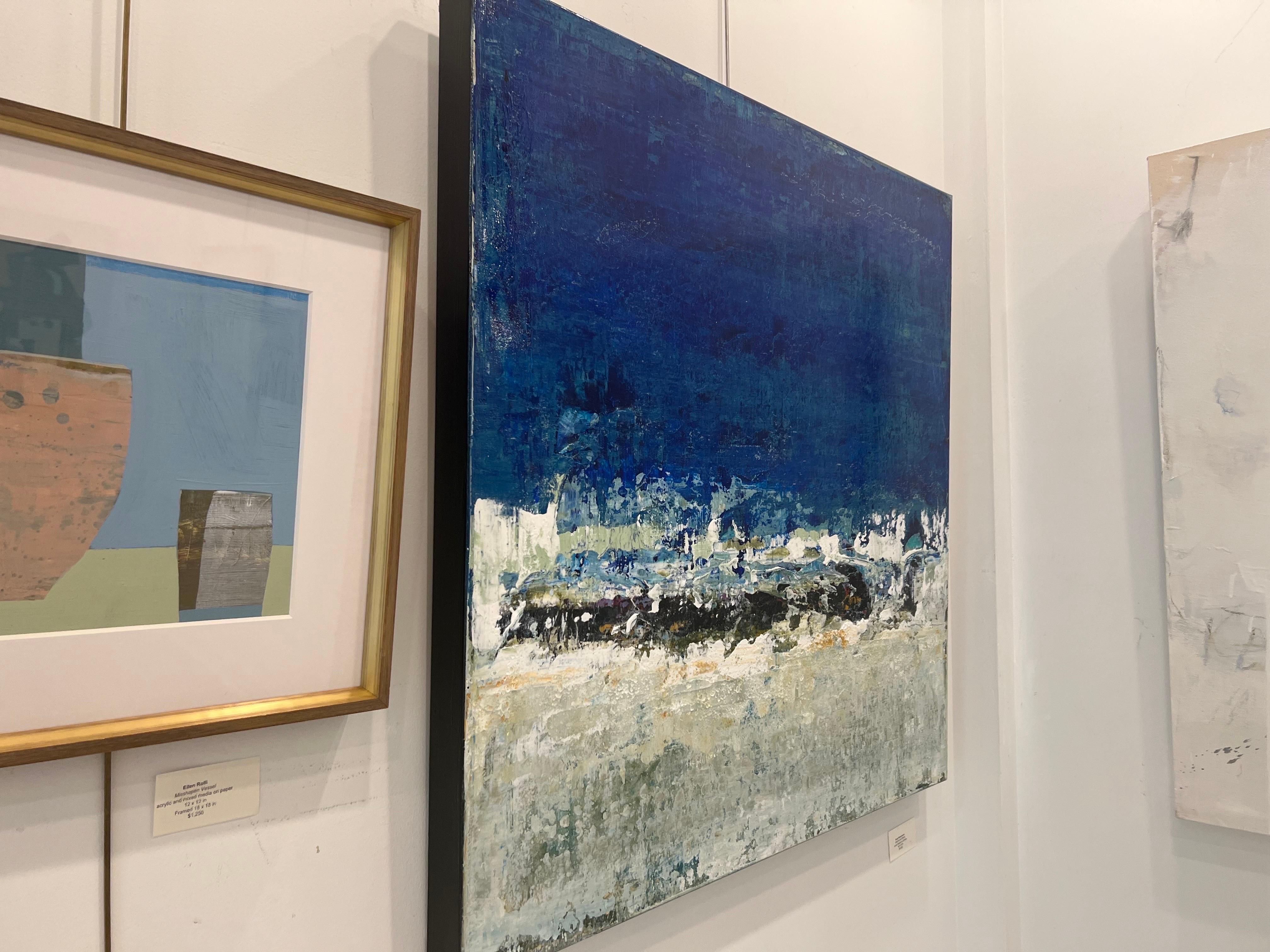 Rhythm and Blues by Brad Robertson, Square Abstract Painting on Canvas 3