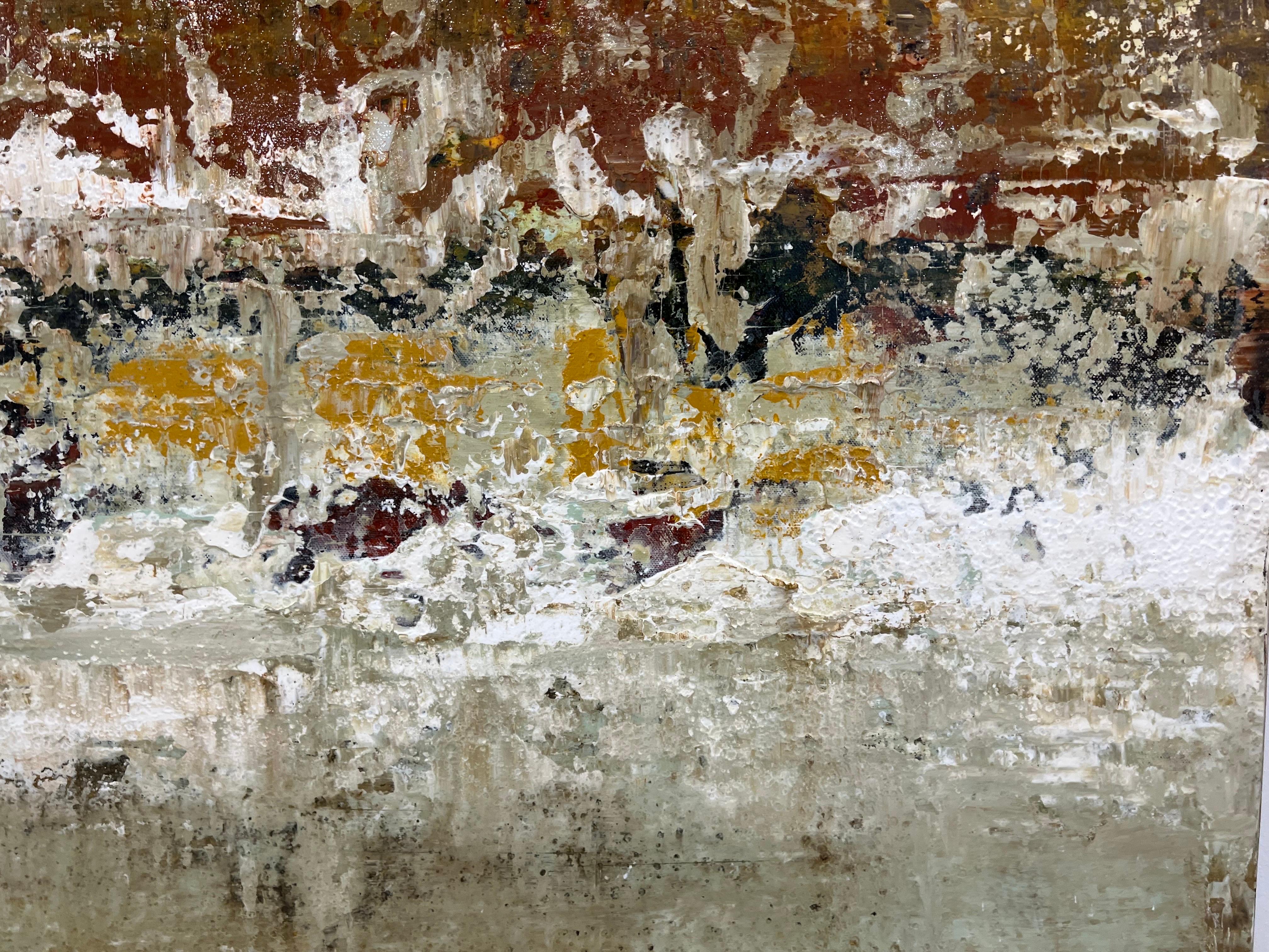 Sol en movimiento by Brad Robertson, Pintura abstracta vertical sobre lienzo 3