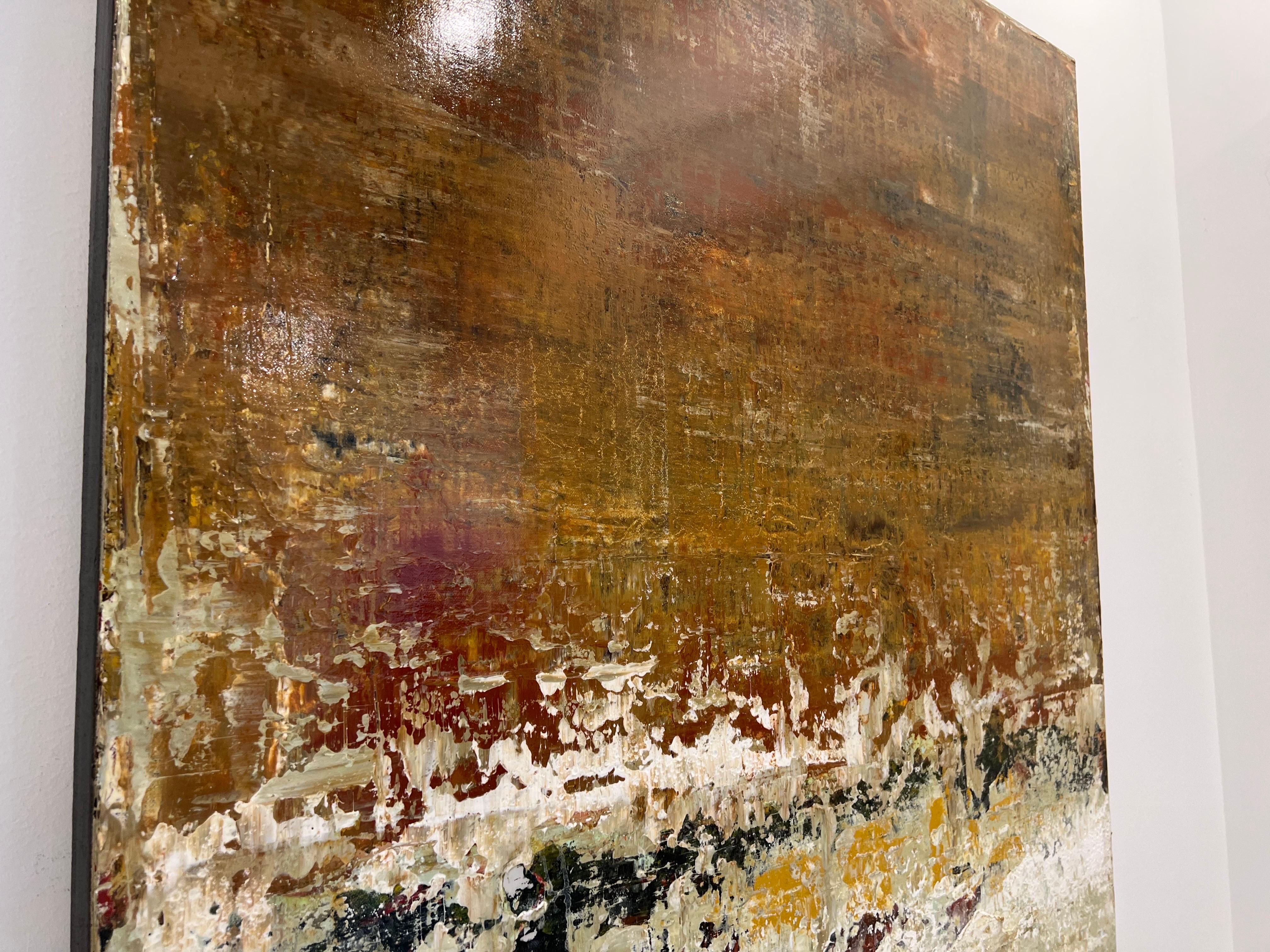 Sol en movimiento by Brad Robertson, Pintura abstracta vertical sobre lienzo 5