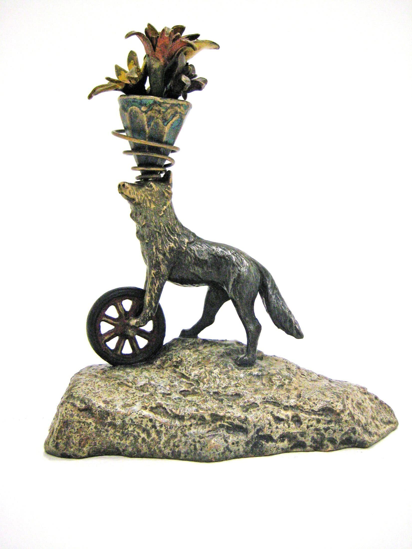 Brad Rude Abstract Sculpture - The Daring Ascent