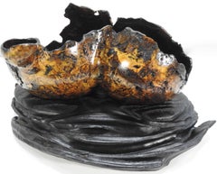 Brad Sells Aloha Series No. 38 Mango Burl Bowl on Stand