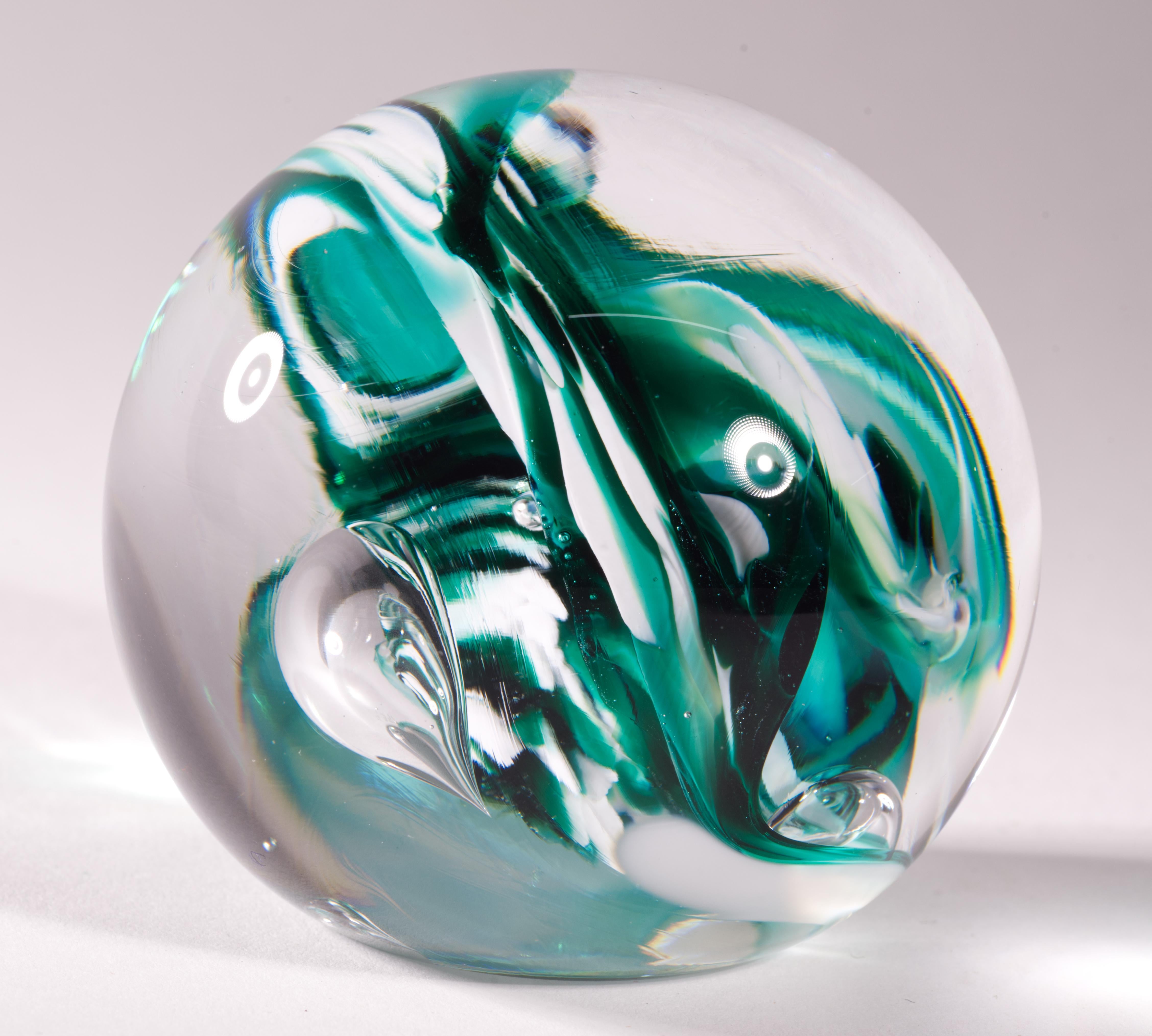 Brad Shute Abstrakter Briefbeschwerer, amerikanisches Kunstglas (Organische Moderne) im Angebot