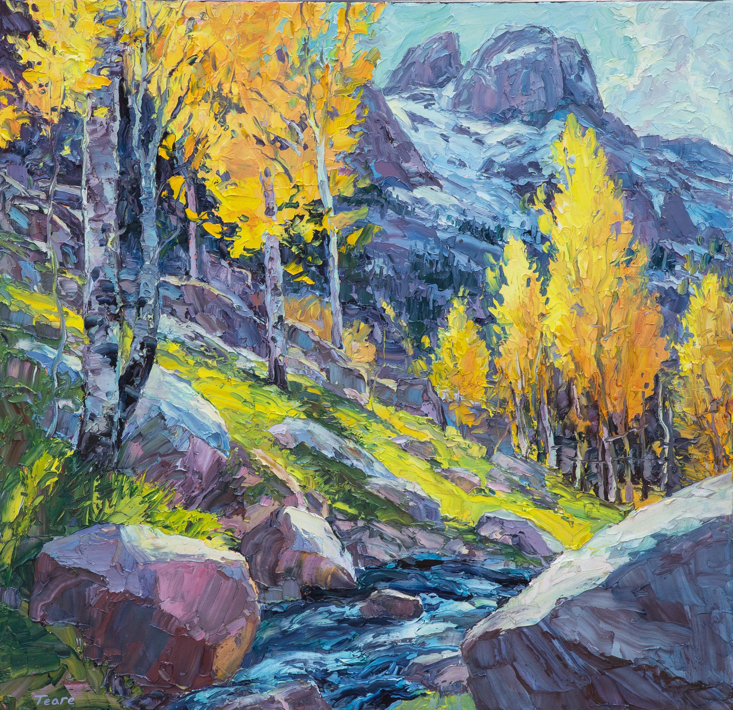 Autumn's Balance - Impressionist Painting by Brad Teare 