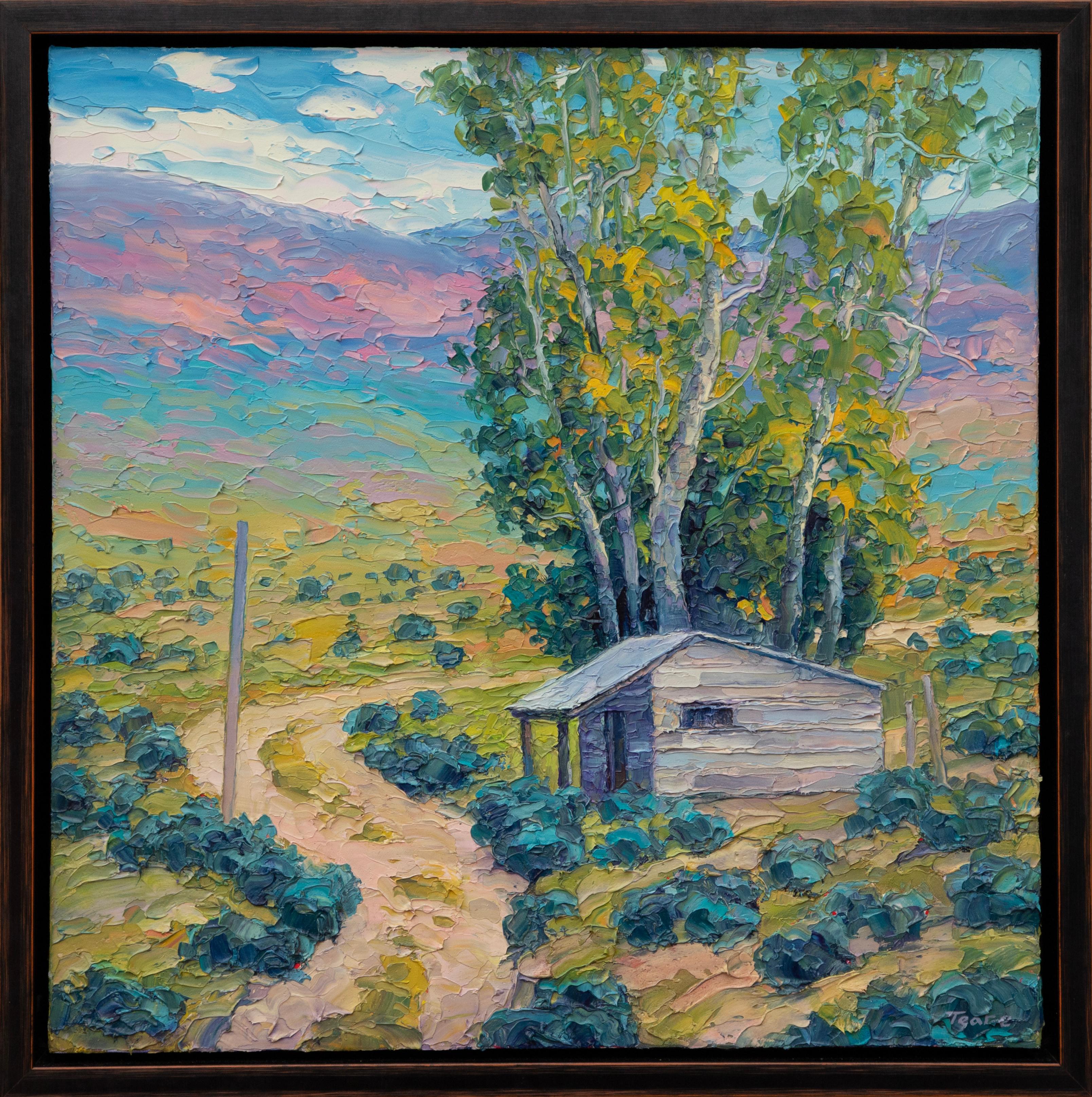 Landscape Painting Brad Teare  - Maison du désert