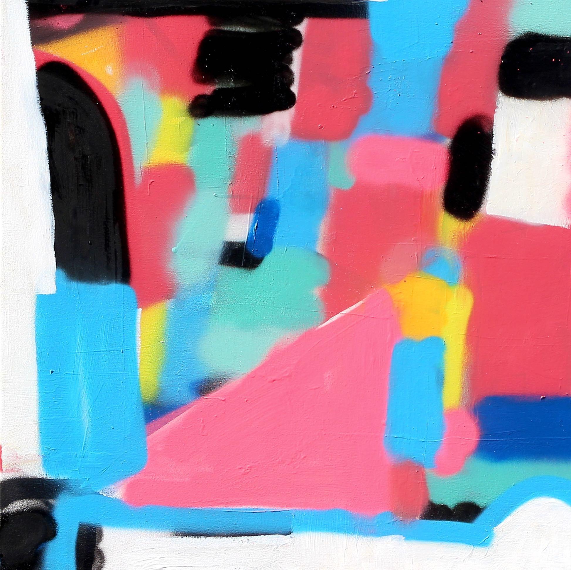 La funzione segue la forma - Arte astratta colorata: Tecnica mista su tela - Painting di Brad Waters