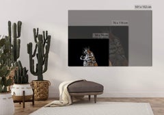 Tigre n°3 de Brad Wilson - Photographie de portrait d'animaux, chat sauvage