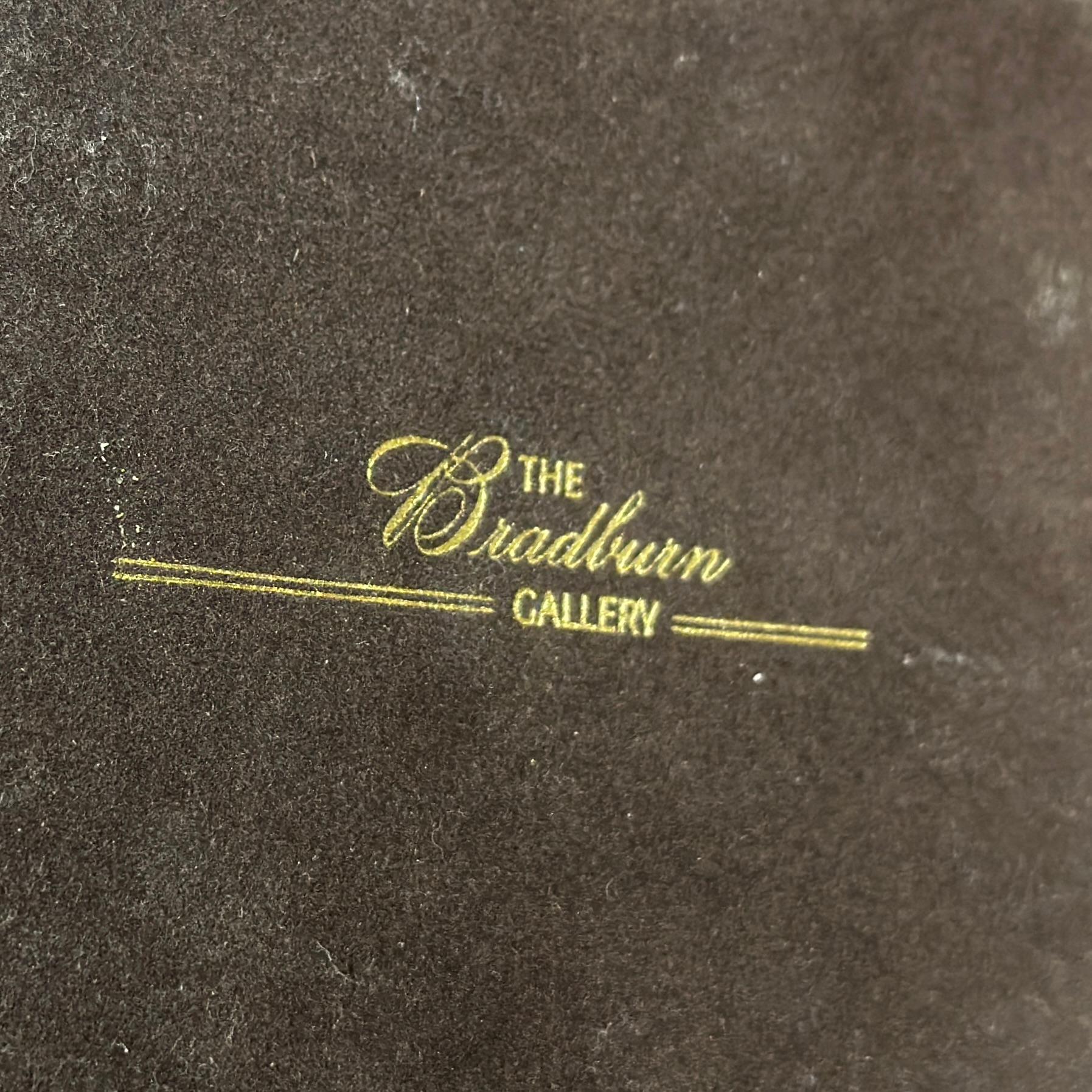 Bradburn Gallery Lámpara de Sobremesa Urna Pintada a Mano en Azul Cerúleo y Oro en venta 1