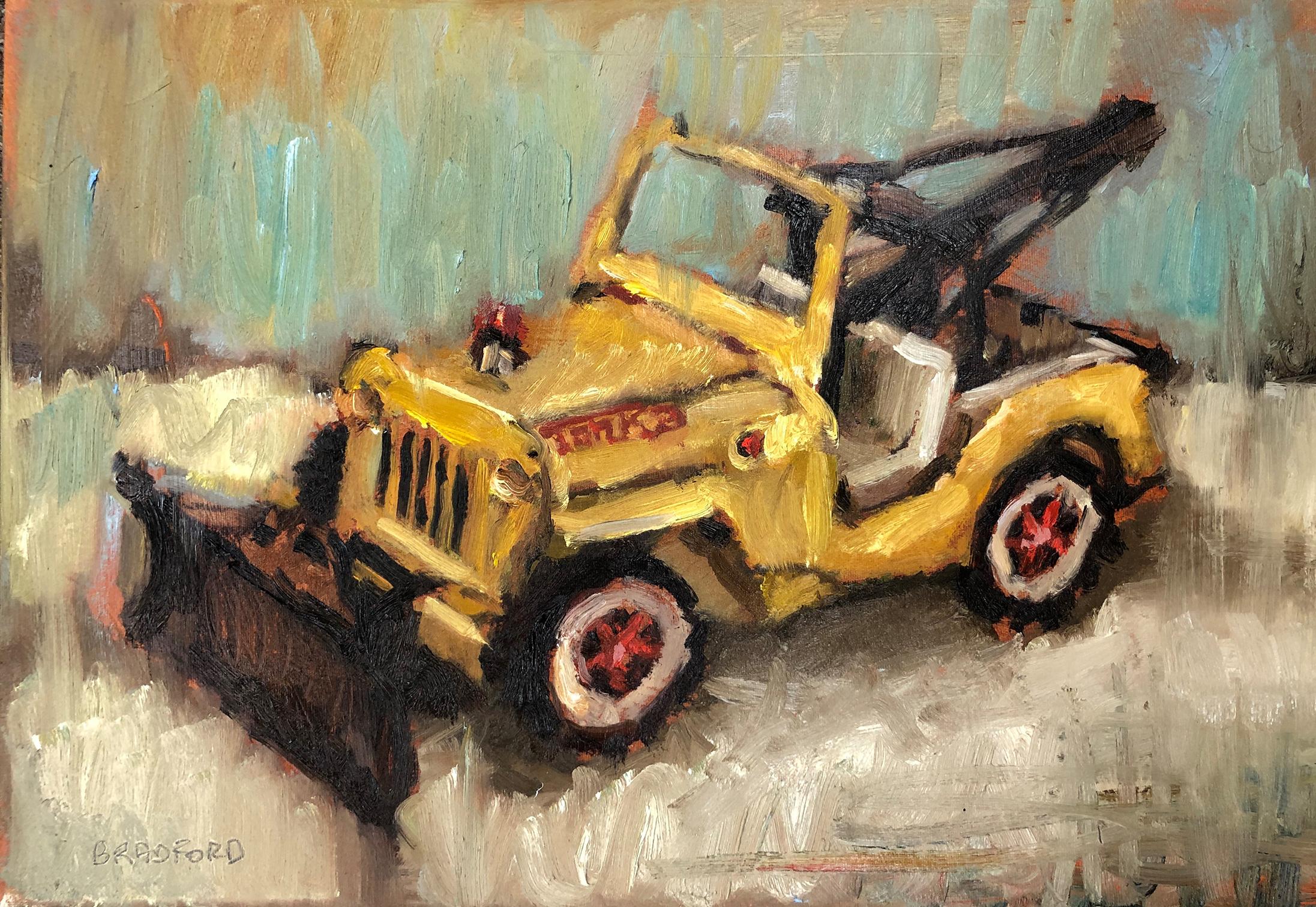 Bradford J. Salamon Still-Life Painting - Tonka Jeep