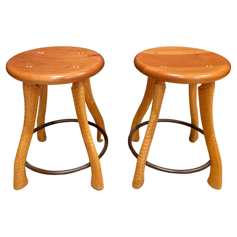 Bradford Woodworking Ax Handle Dining/Kitchen Stools For Sale at - Main Image
