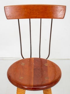 Bradford Woodworking Pitchfork Counter Stools, Pair