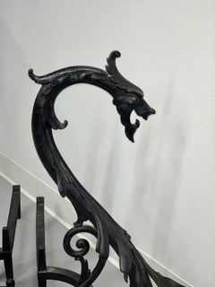 Bradley and Hubbard Dragon Andirons