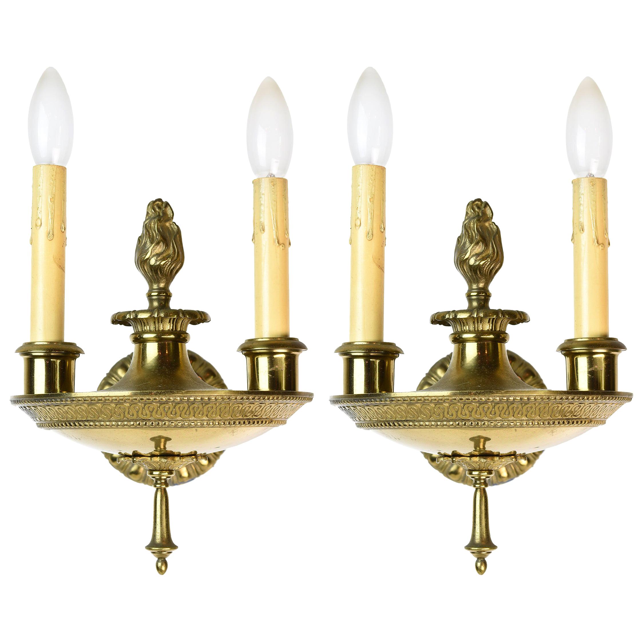 Bradley and Hubbard Neoclassical Sconce Set