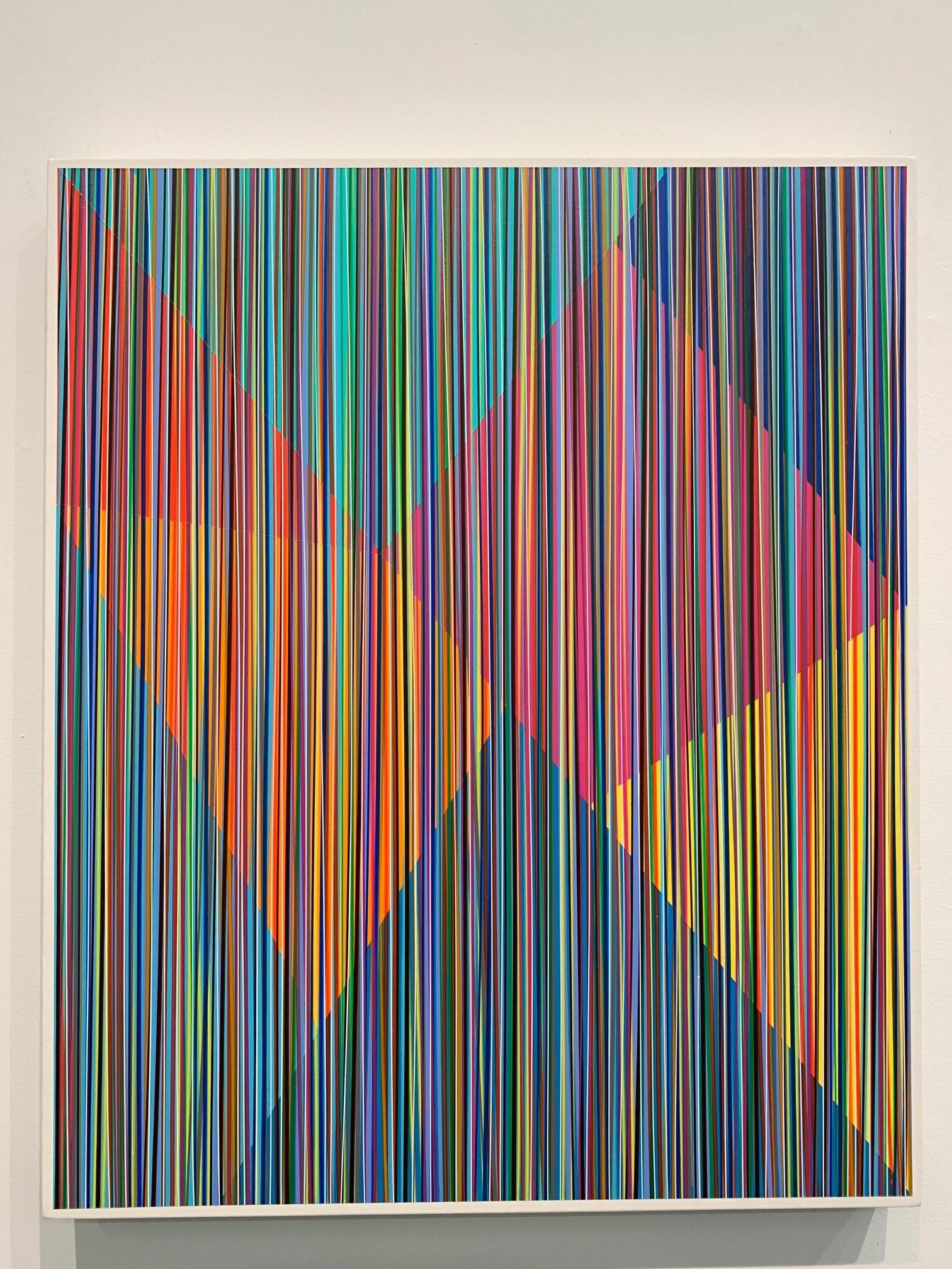 Bradley Harms Abstract Painting – Tomorrow's Girls, Zeitgenössisches, Abstraktes, minimalistisches Acrylgemälde