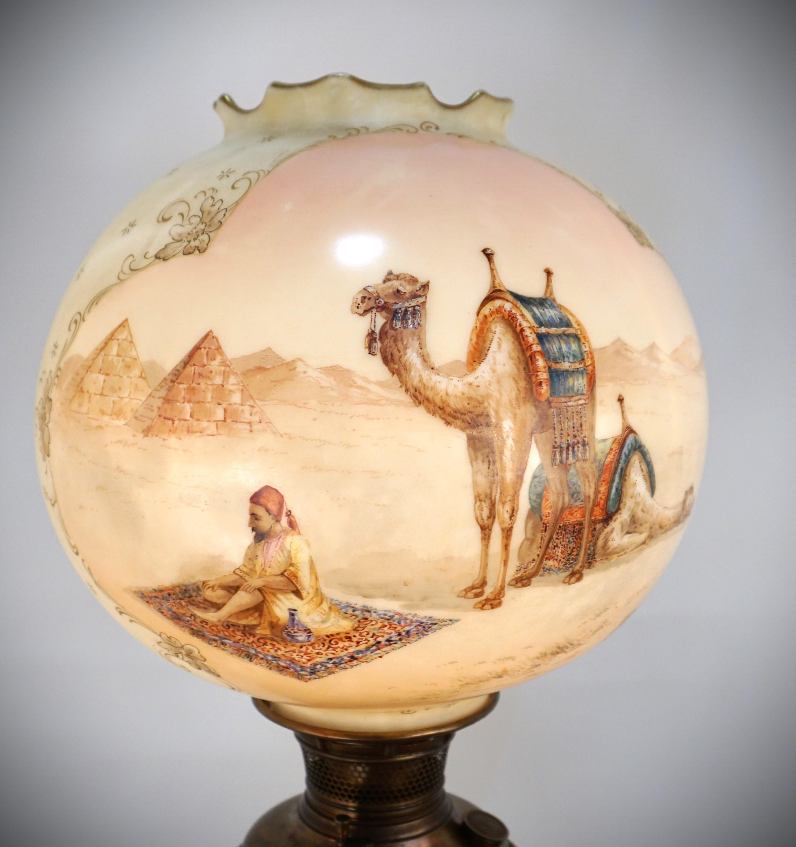 American Bradley & Hubbard 19th Century Oil Lamp