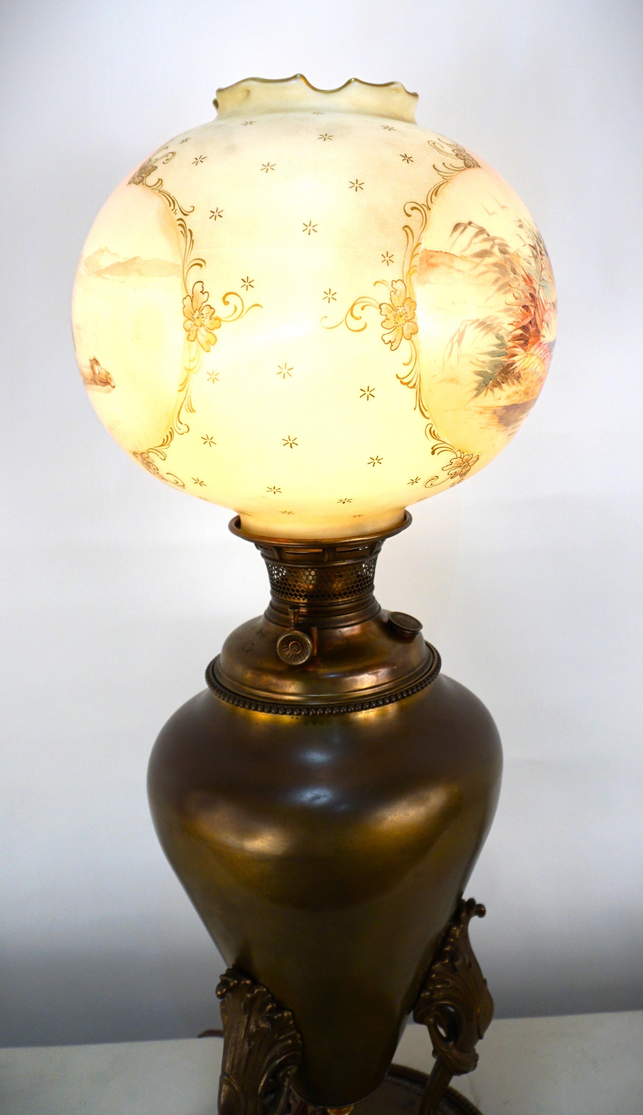 Bradley & Hubbard 19th Century Oil Lamp 1