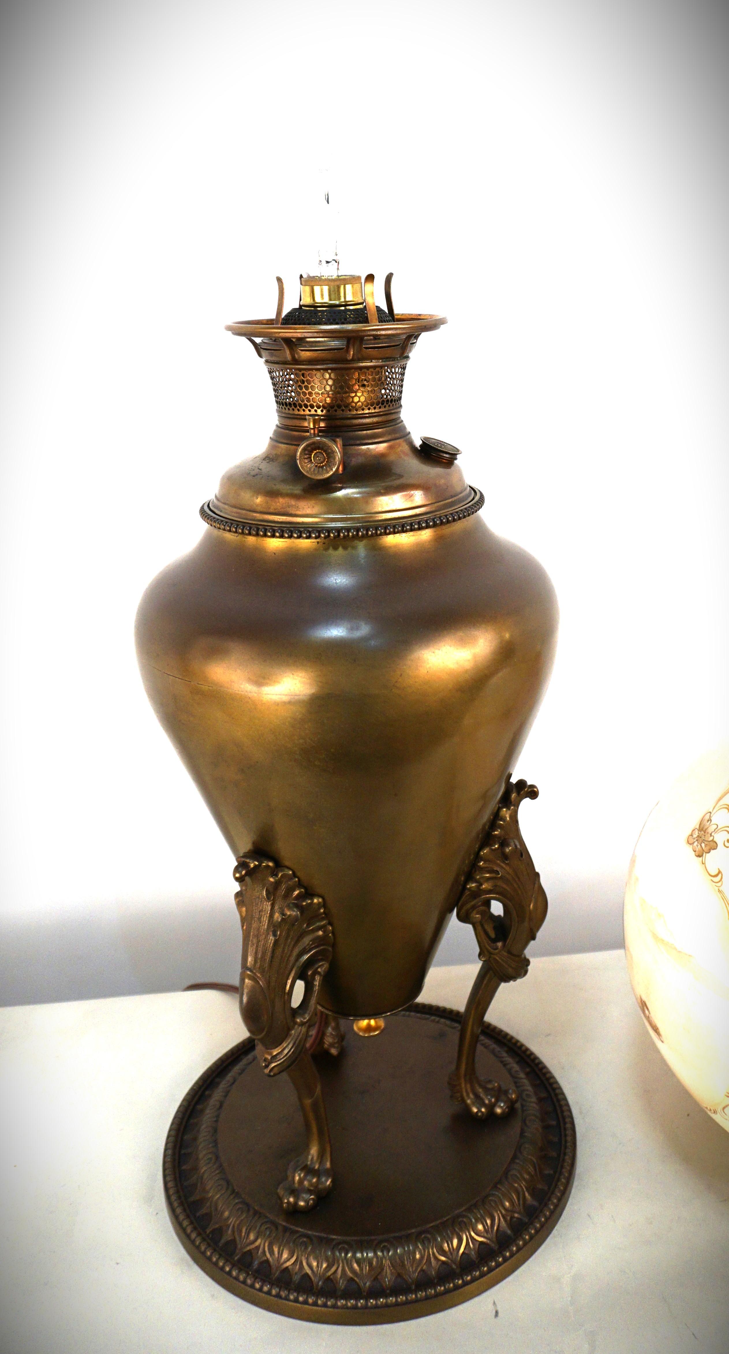 Bradley & Hubbard 19th Century Oil Lamp 3