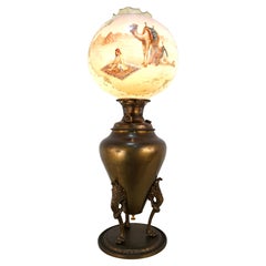Antique Bradley & Hubbard 19th Century Oil Lamp