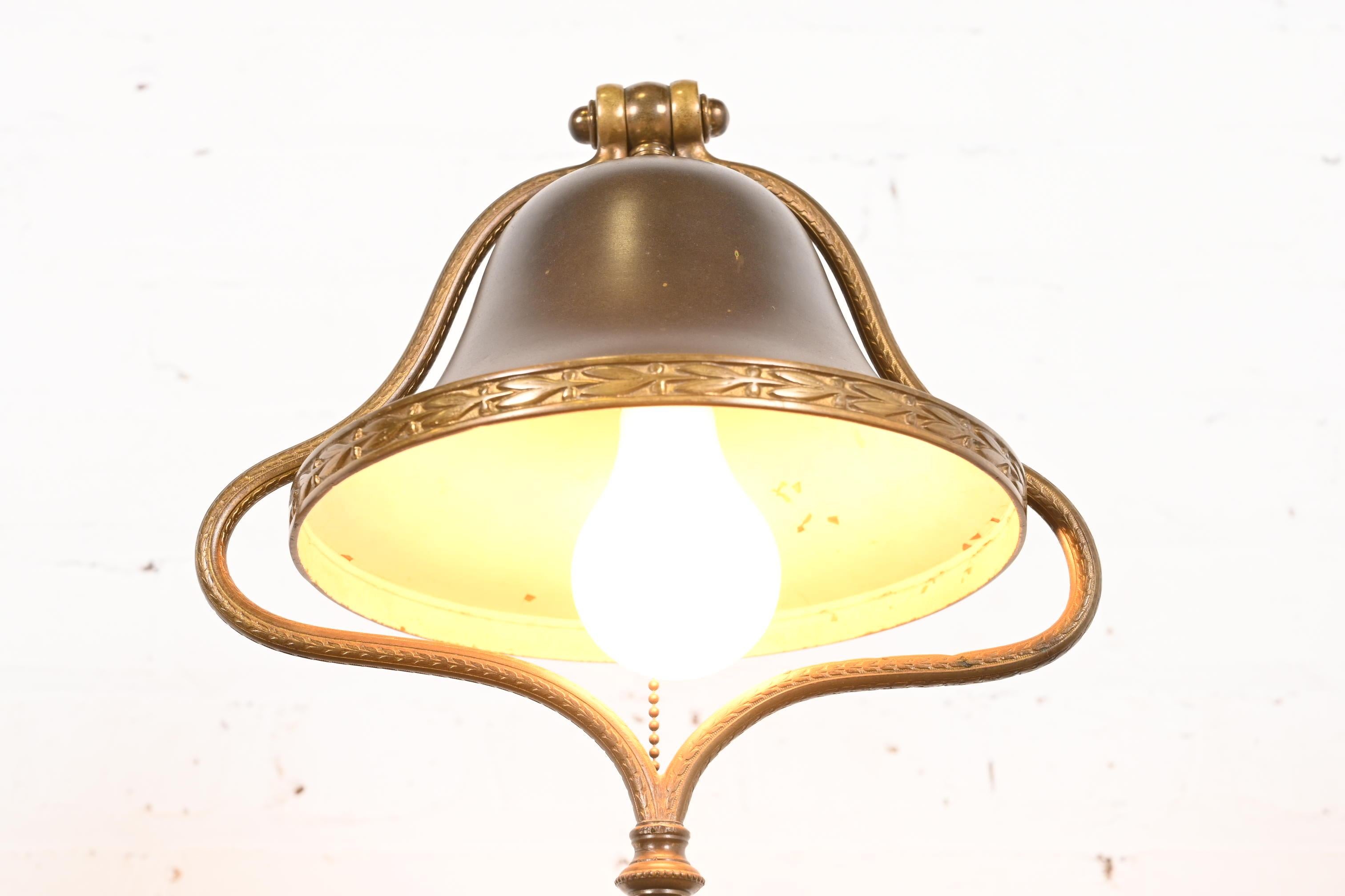 Bradley & Hubbard Arts and Crafts Harp Desk Lamp or Table Lamp, Circa 1920s For Sale 4