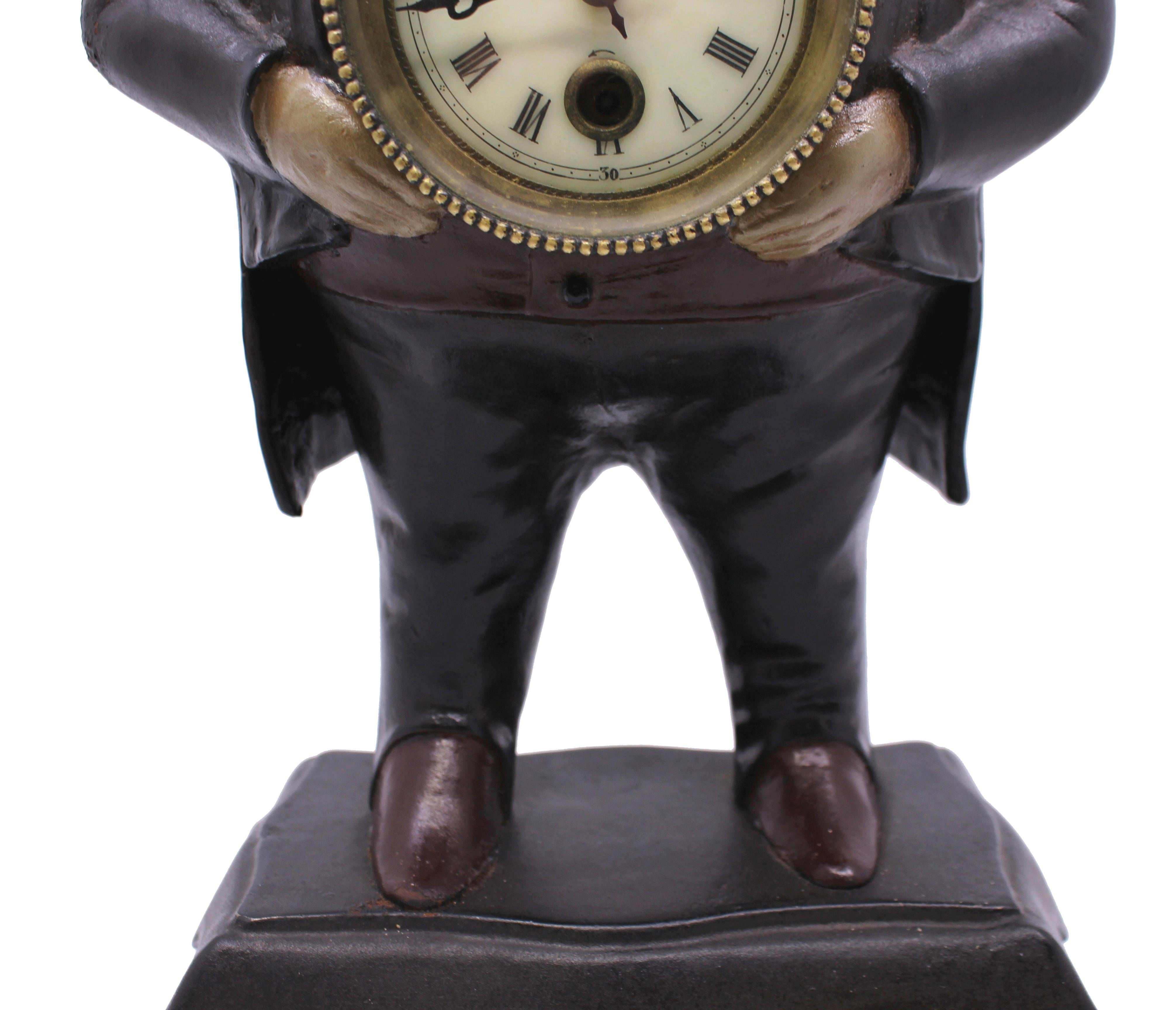 Bradley & Hubbard ‘John Bull’ Blinking Eye Clock – Pat. 1857 For Sale 8