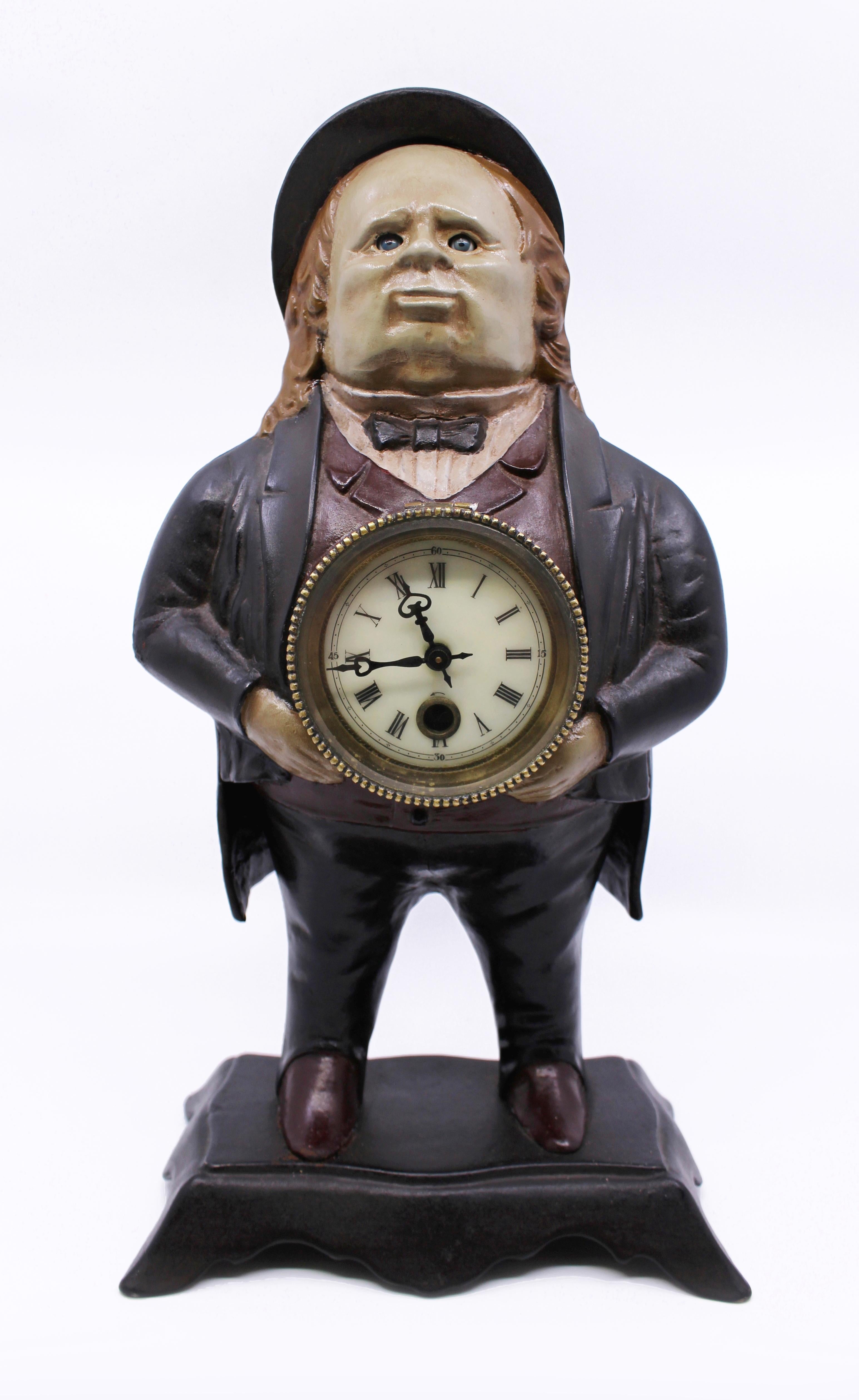 Bradley & Hubbard ‘John Bull’ Blinking Eye Clock – Pat. 1857 For Sale 1