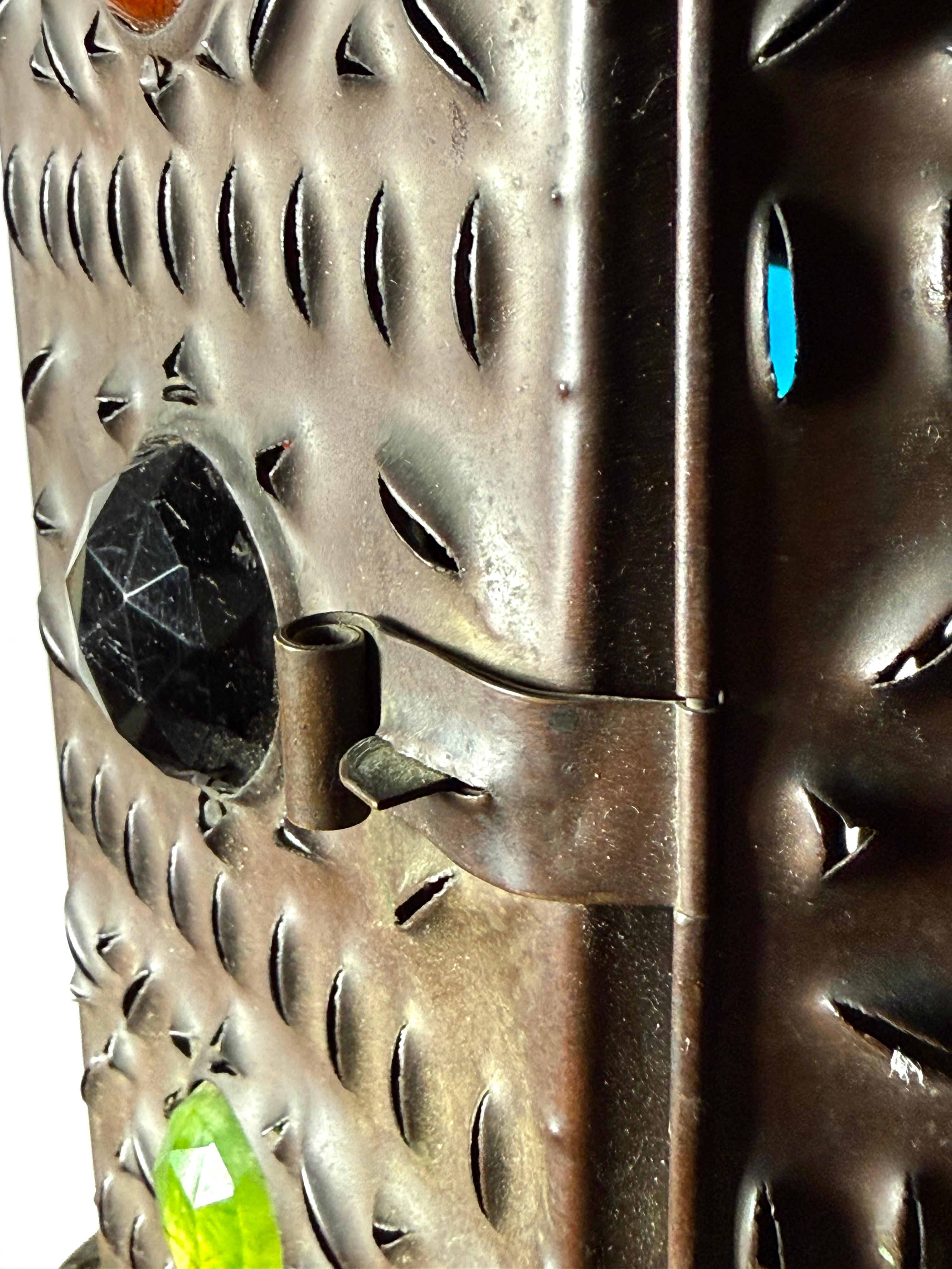 Farol colgante de latón perforado estilo Bradley & Hubbard Aesthetic Movement en venta 1