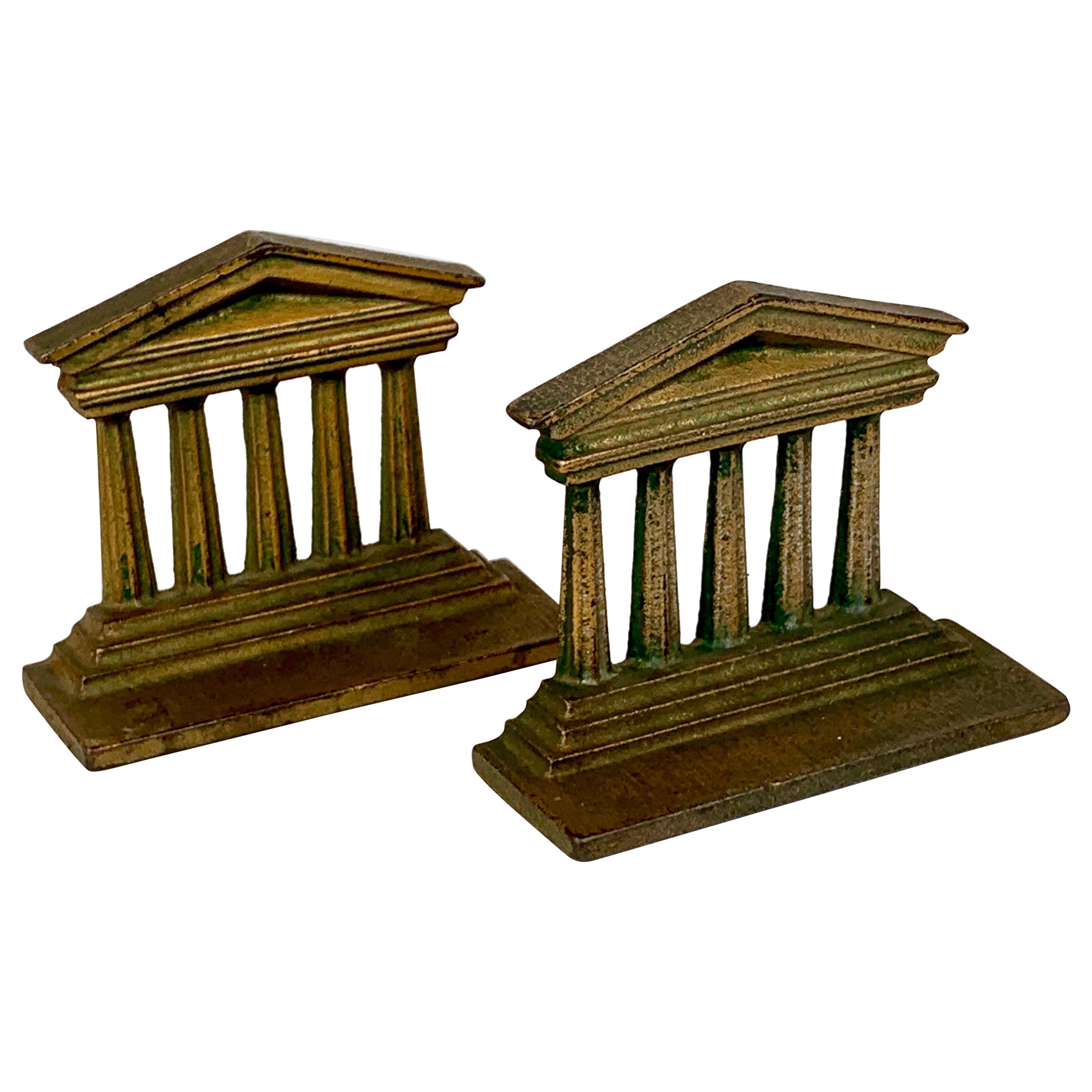 Temple of Isis Bookends by Bradley & Hubbard, American, c. 1900