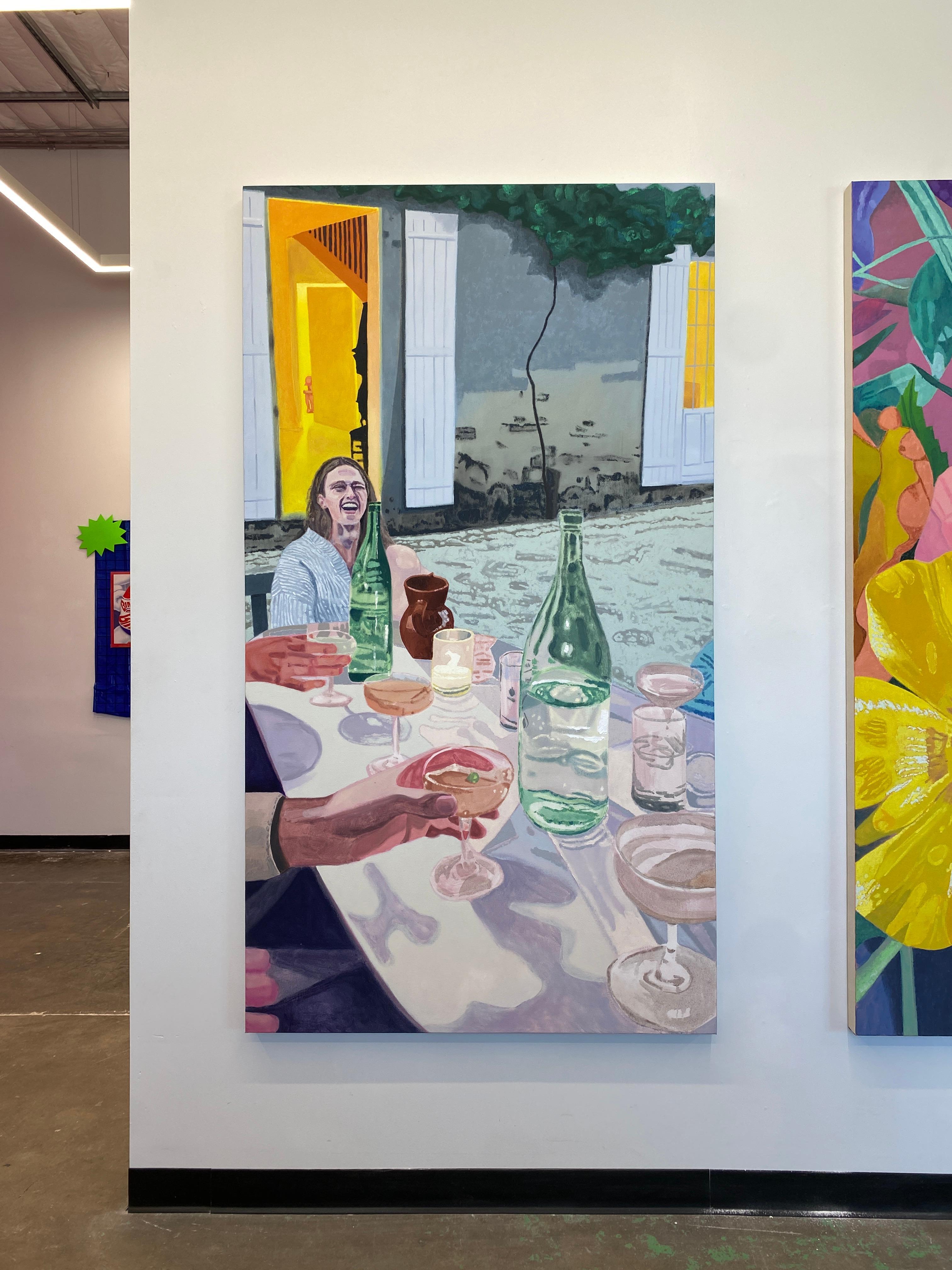 Drinks at Dusk is a featured work in Bradley Kerl's solo exhibition, To Speak Through Flowers, at Ivester Contemporary. 

“To speak through flowers” is a German idiom that means to communicate in a roundabout way through symbols, codes or figures of