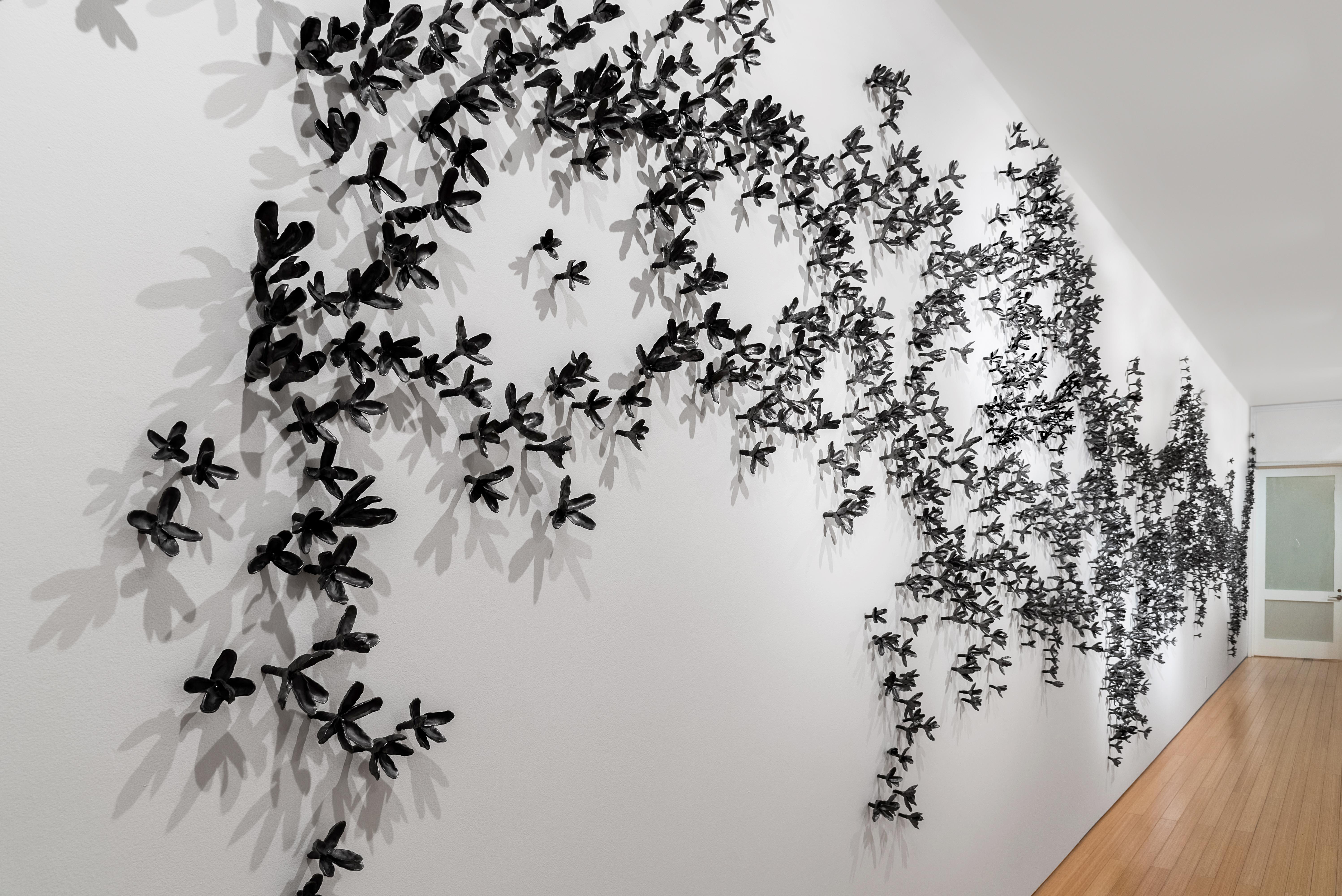 Floral Wall Installation Wrought Iron, 2020 (available as individual sets) - Sculpture by Bradley Sabin