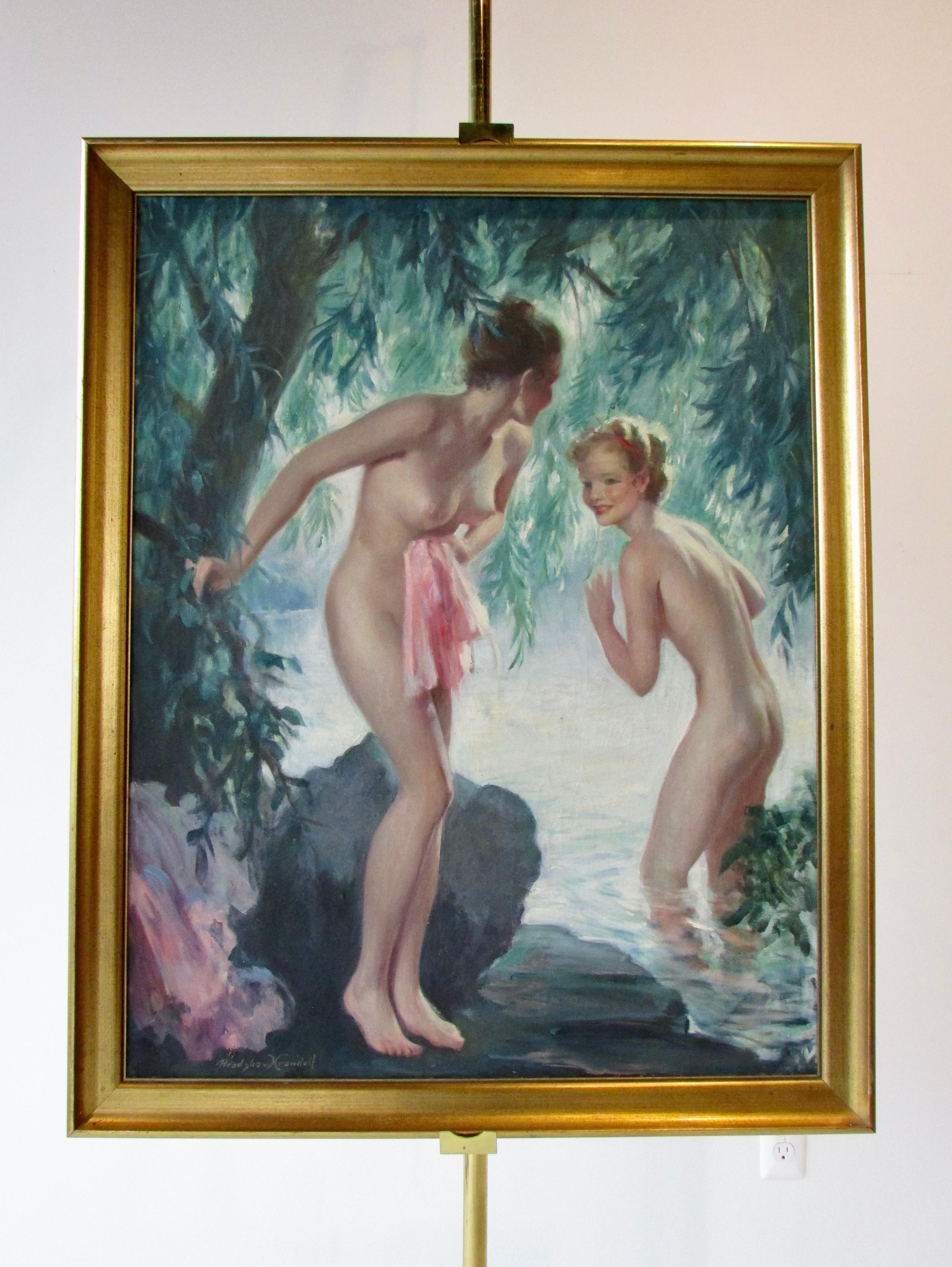 Bradshaw Crandell Original Water Nymph Illustration Art for Iodent Toothpaste For Sale 9