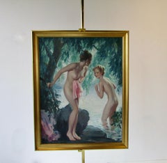 Bradshaw Crandell Original Water Nymph Illustration Art for Iodent Toothpaste