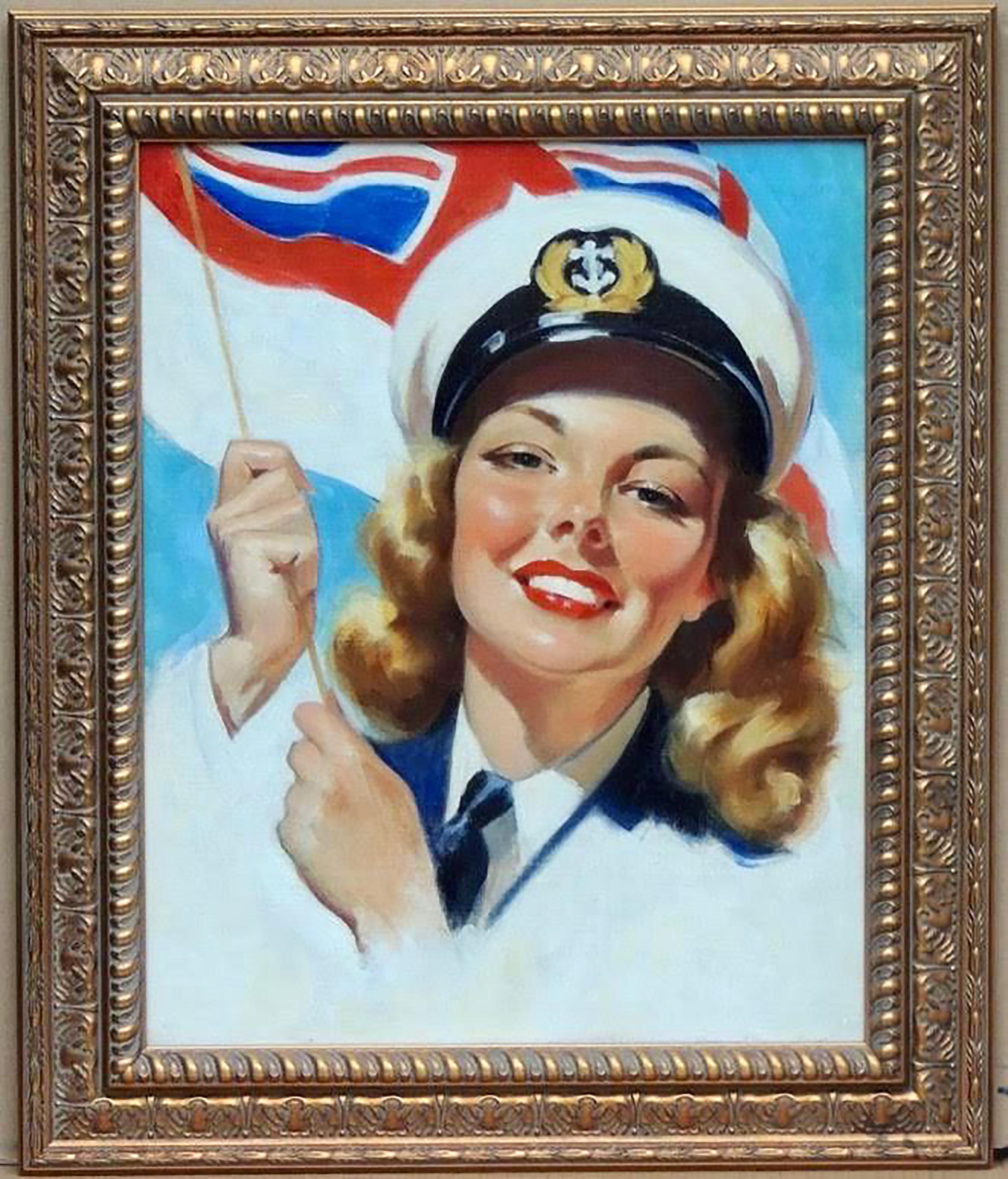 Player's Navy Cut Cigarette Advertisement - Painting by Bradshaw Crandell