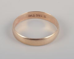 Bræmer Jensen, Danish goldsmith. 14 karat alliance ring.