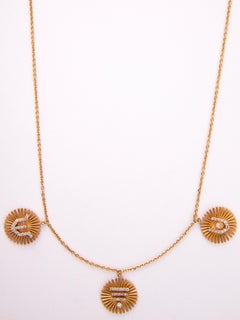 Brahma Vishnu & Shiva Charm Necklace