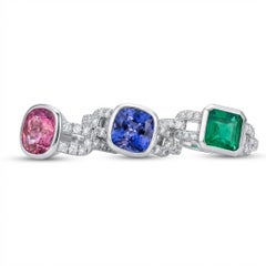Brahmfeld & Gutruf Bricks Joaillerie Tanzanite and Diamond Solitaire Ring