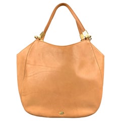 BRAHMIN Beige Leather Tote Handbag