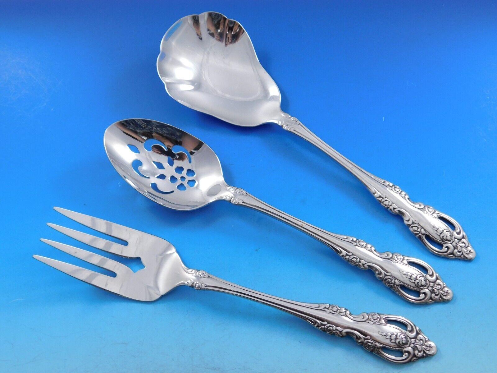 20th Century Brahms by Oneida Stainless Steel Flatware Set for 8 Service 43 pieces