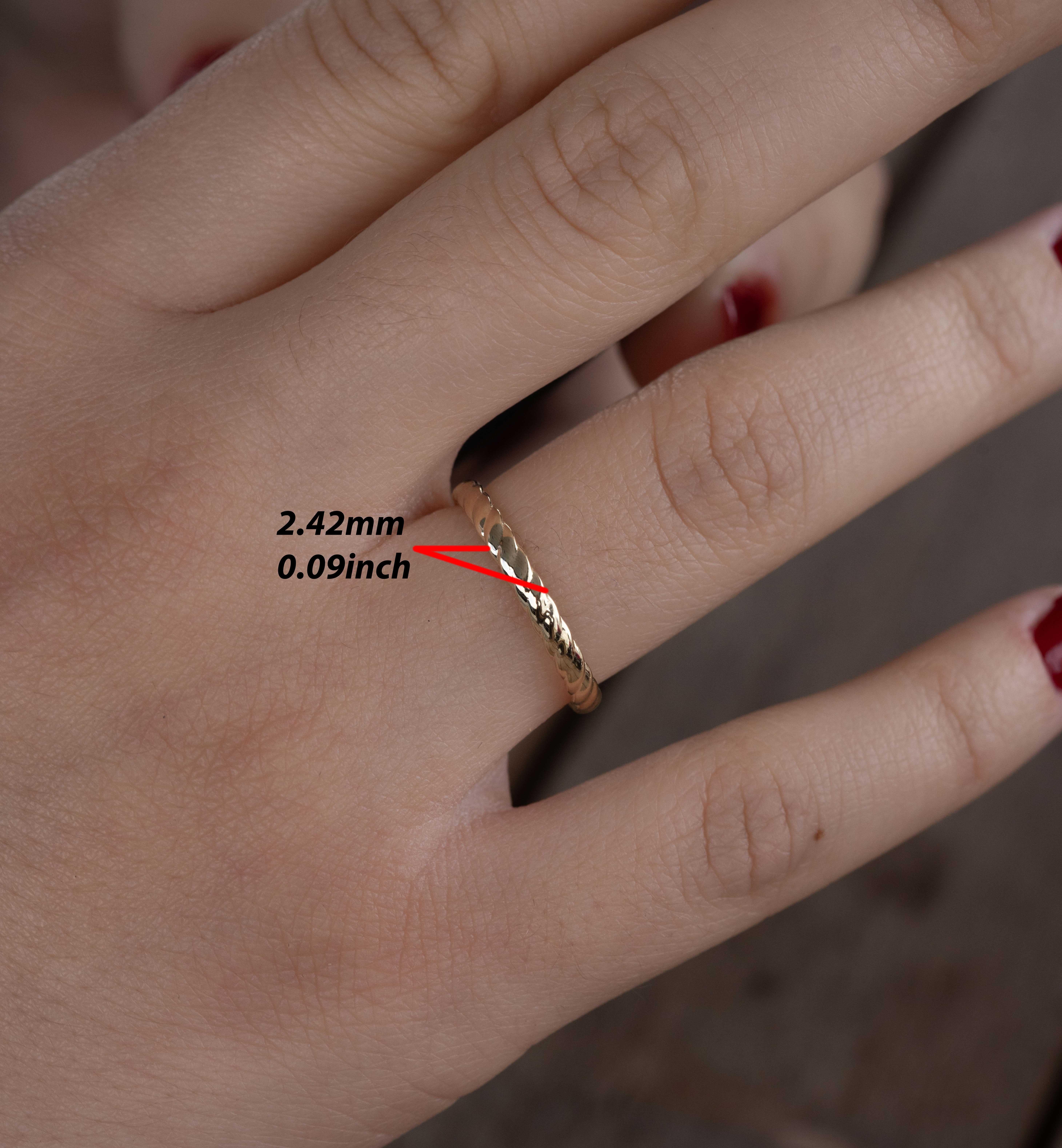 For Sale:  Braid Wedding Band 4
