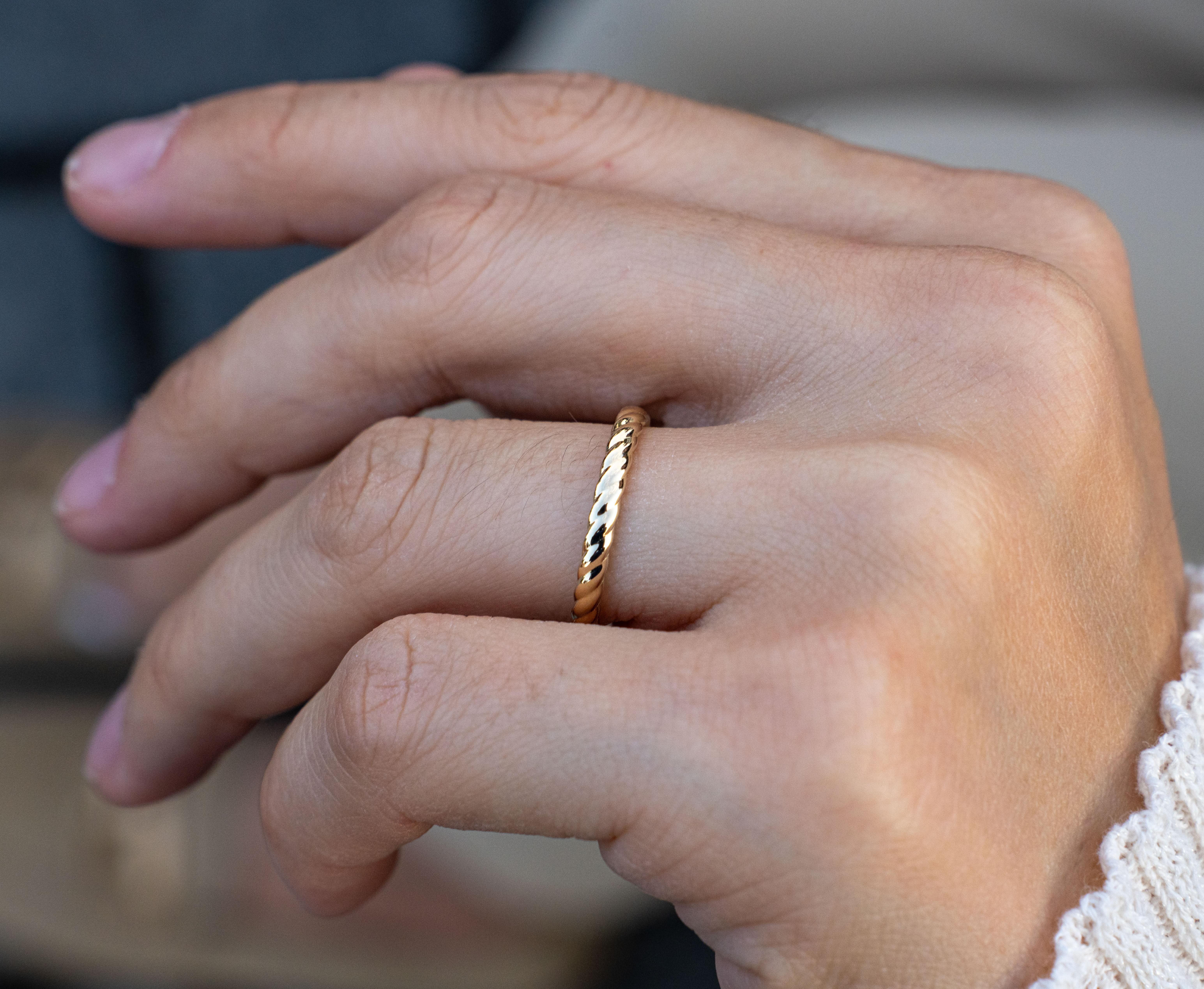 For Sale:  Braid Wedding Band 6