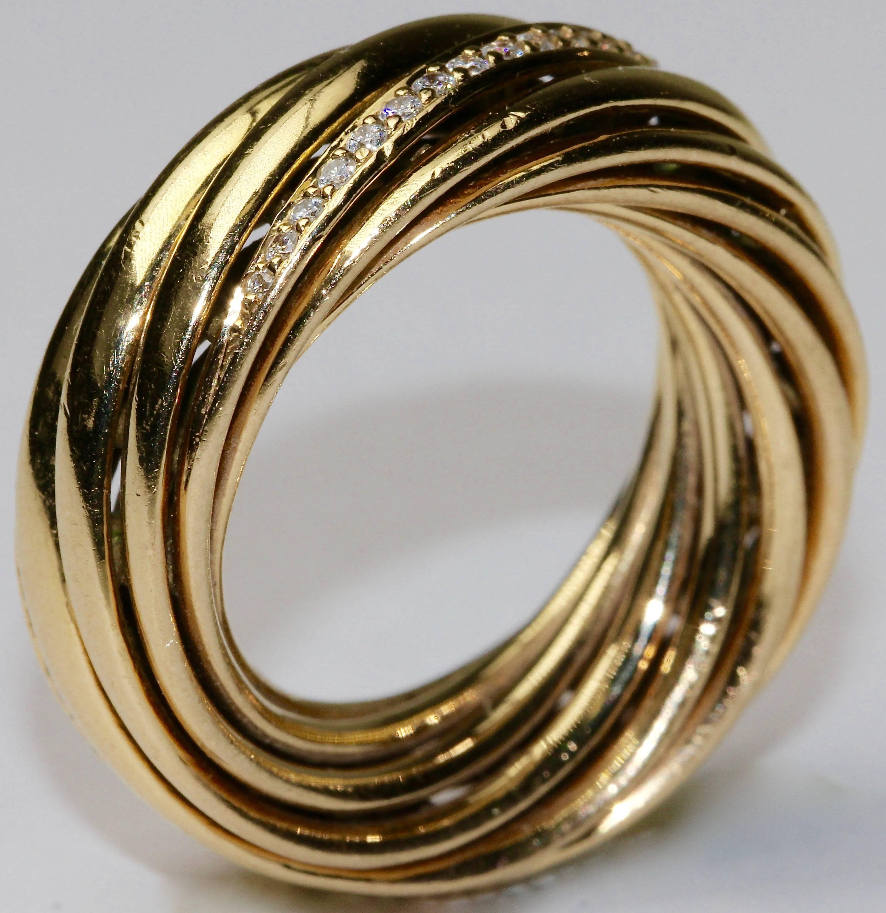 High-quality gold ring 