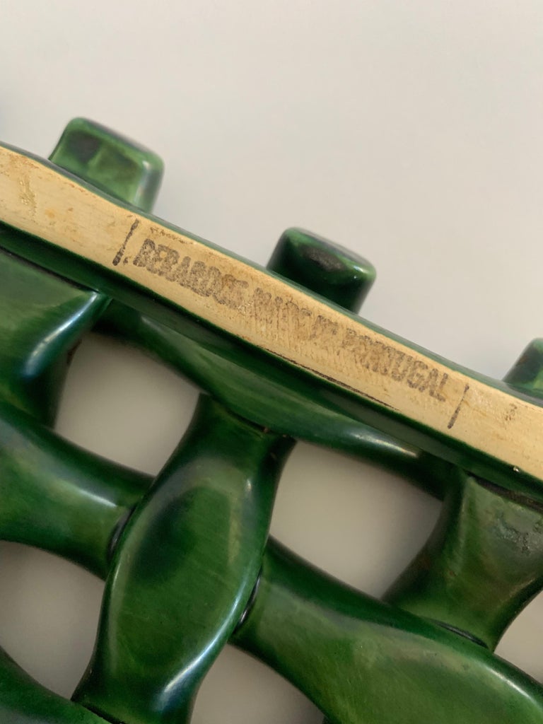 Braided Ceramic Trivet from Portugal For Sale at 1stDibs